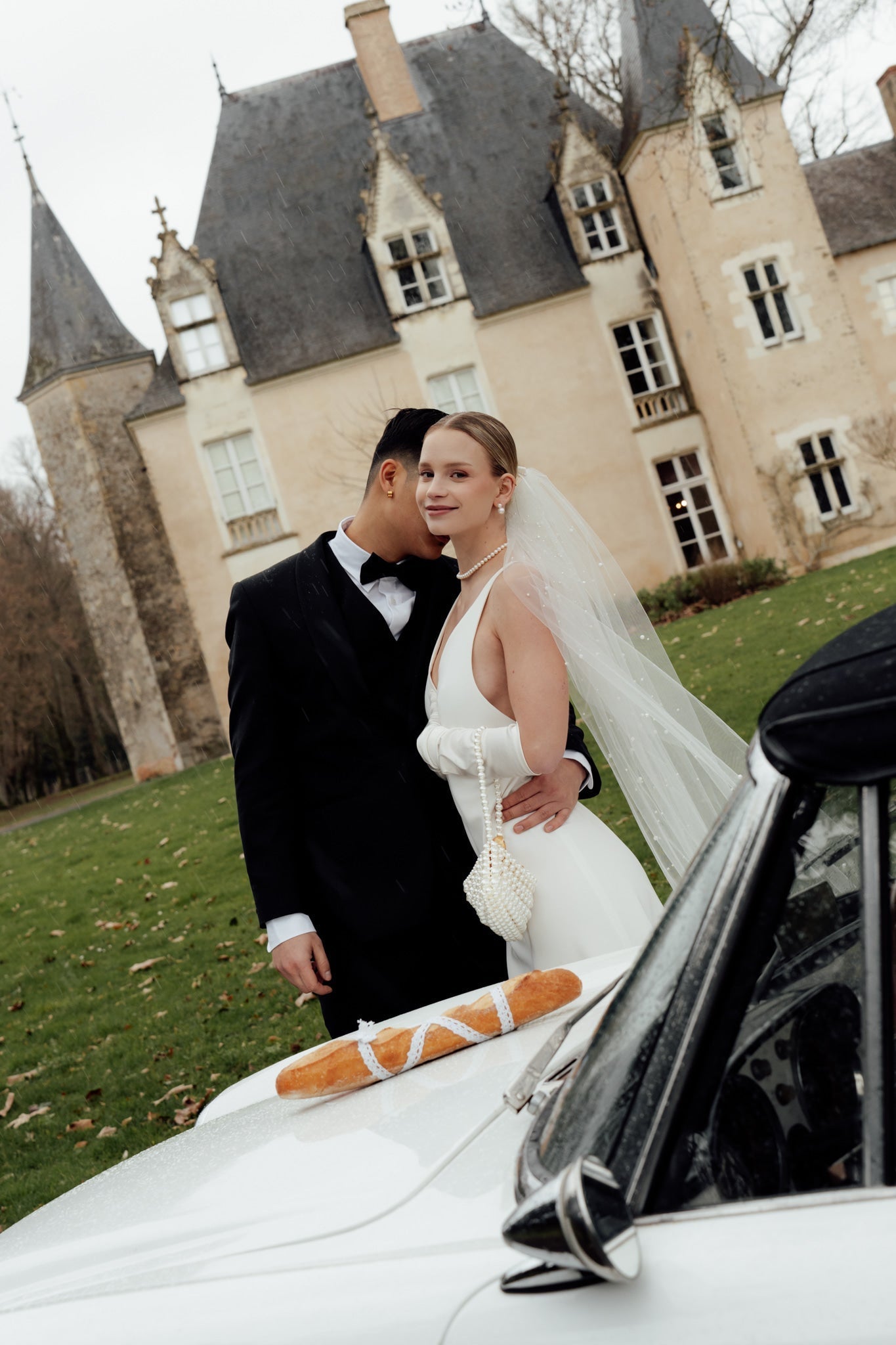 French Chic Wedding : inspiration mariage chic à la française entre perles et château