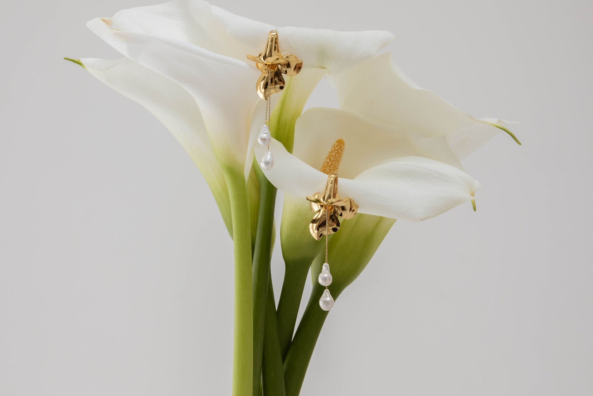 Amore - Boucles d'oreilles mariage perles baroques