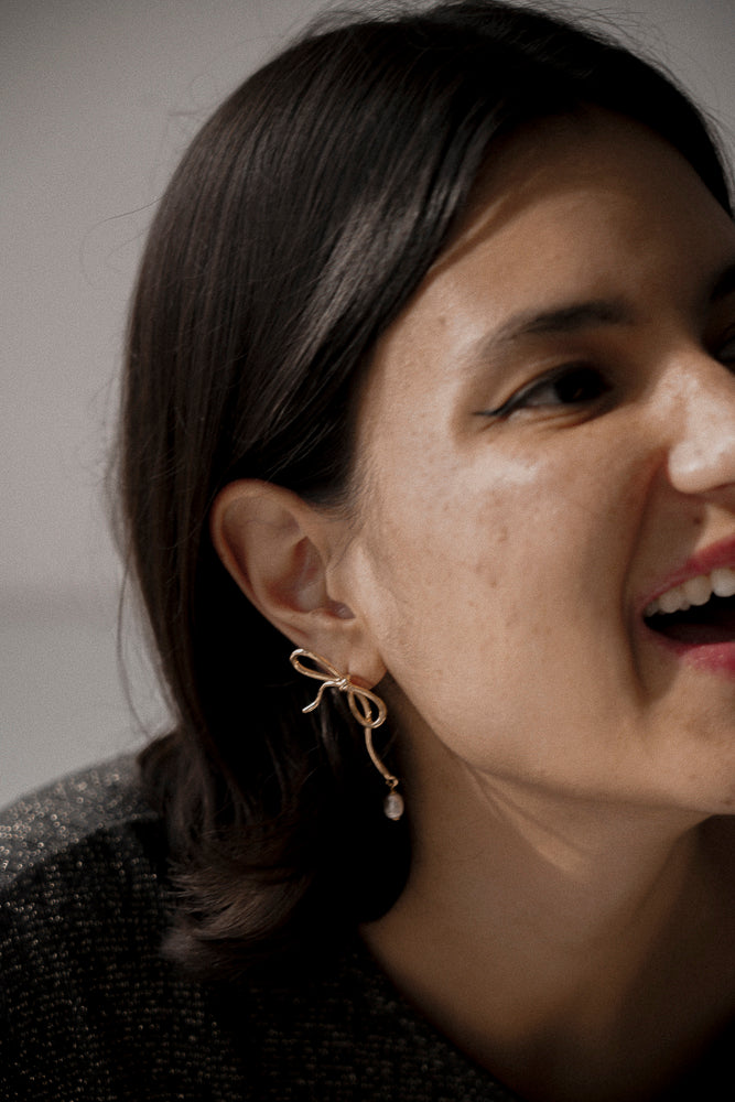 Papillon - Civil wedding earrings