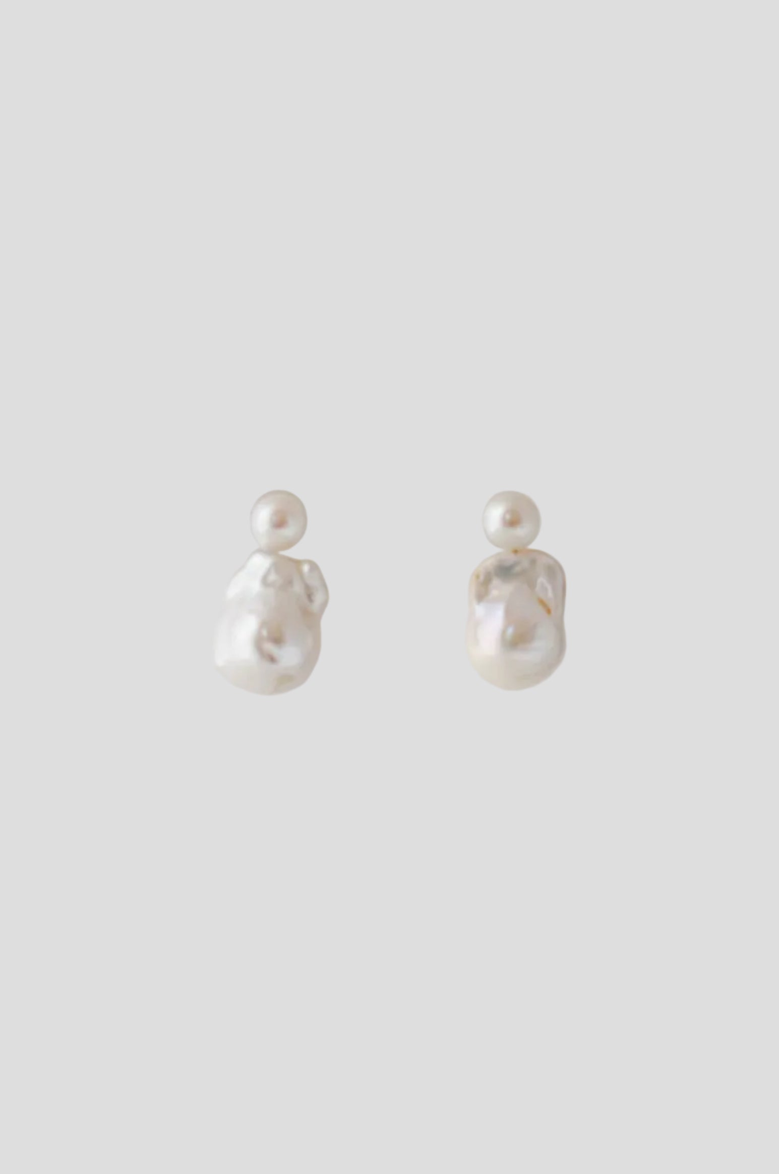 Boucles d'oreilles mariage baroque base perles