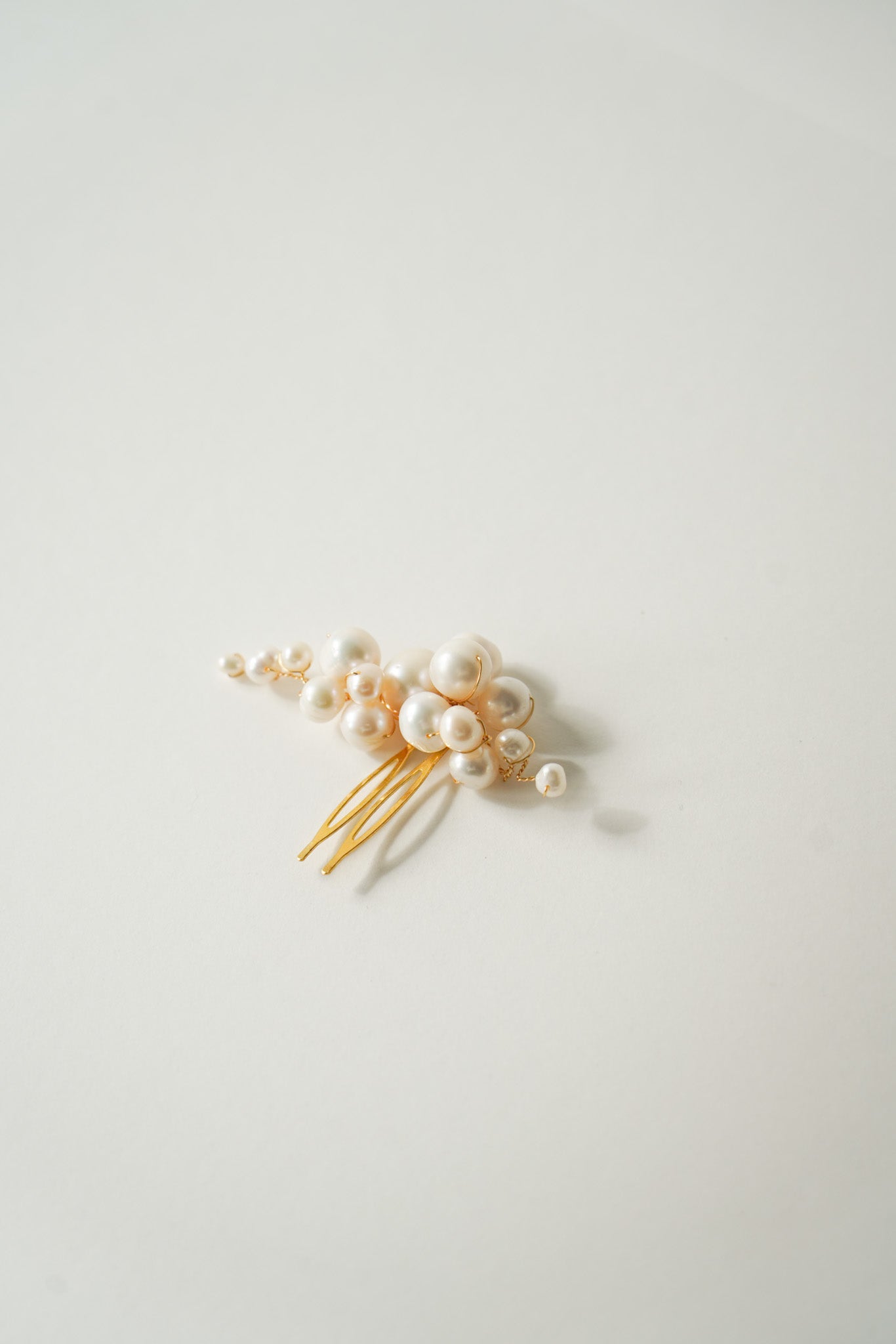 Nuage - Peigne mariage en perles naturelles