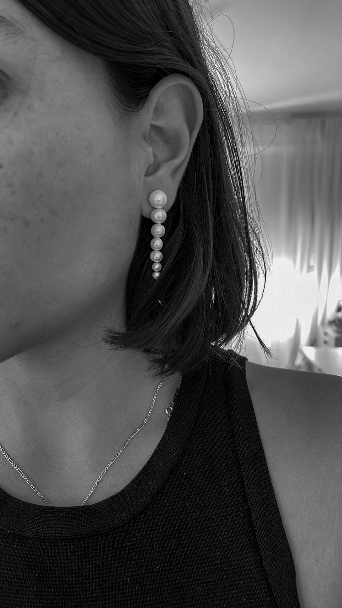Salina - Cultured pearl earrings