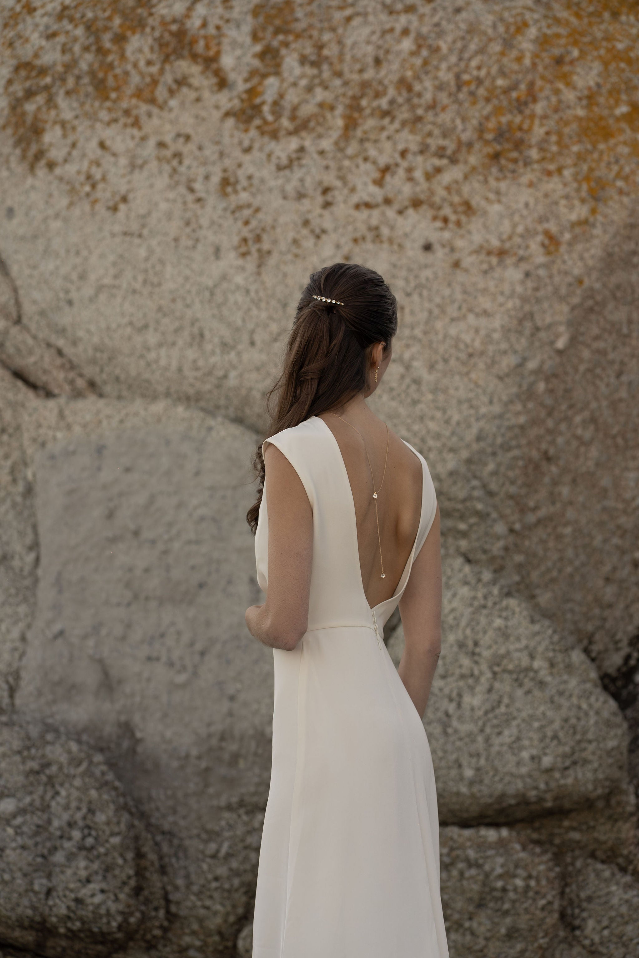 peigne coiffure mariée zircon