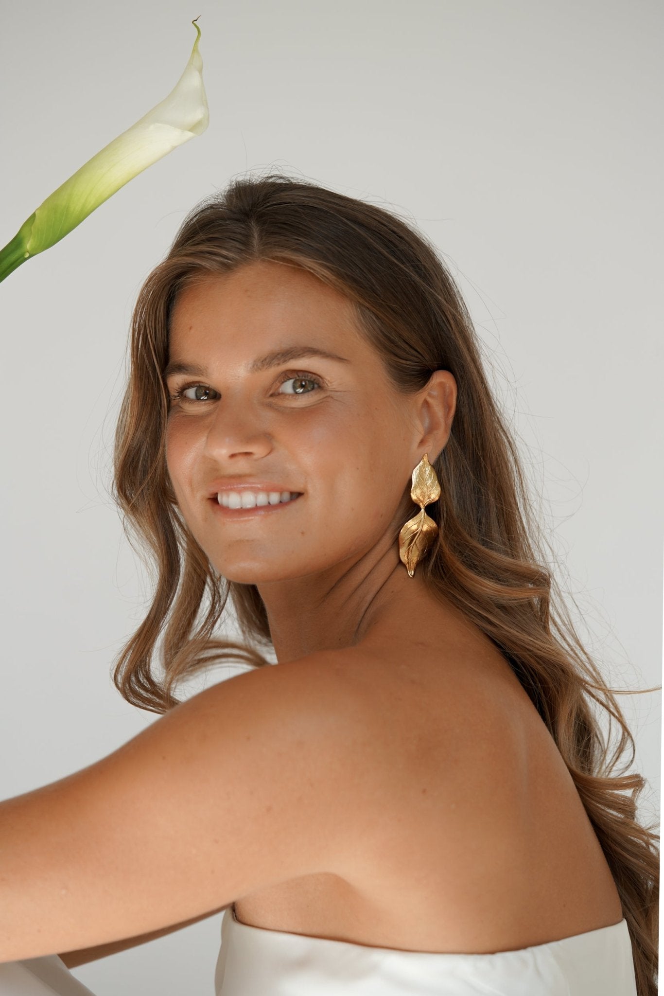 Mimi - Boucles d’oreilles Feuilles Naturelles - Boucles d'oreilles longues - Atelier Lilac