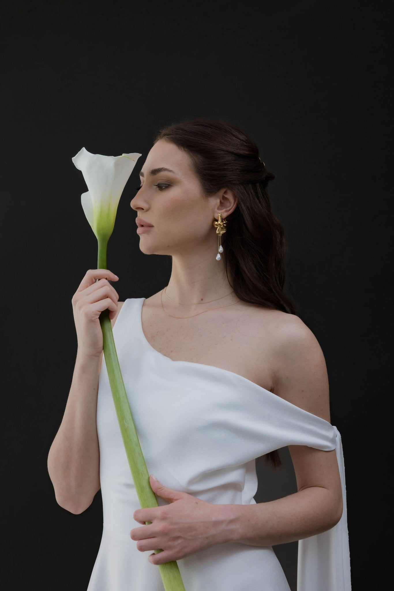 Amore - Boucles d'oreilles mariage perles baroques - Boucles d'oreilles longues - Atelier Lilac