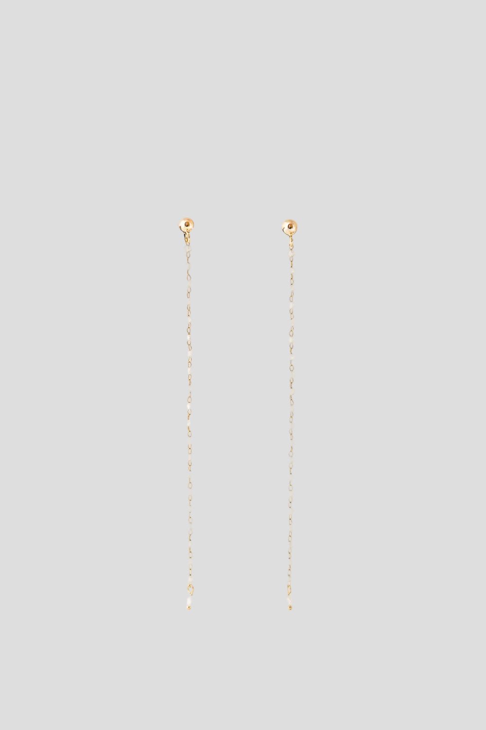 Ayra – Boucles d'oreilles longues de mariée chaîne cristaux - Boucles d'oreilles longues - Atelier Lilac