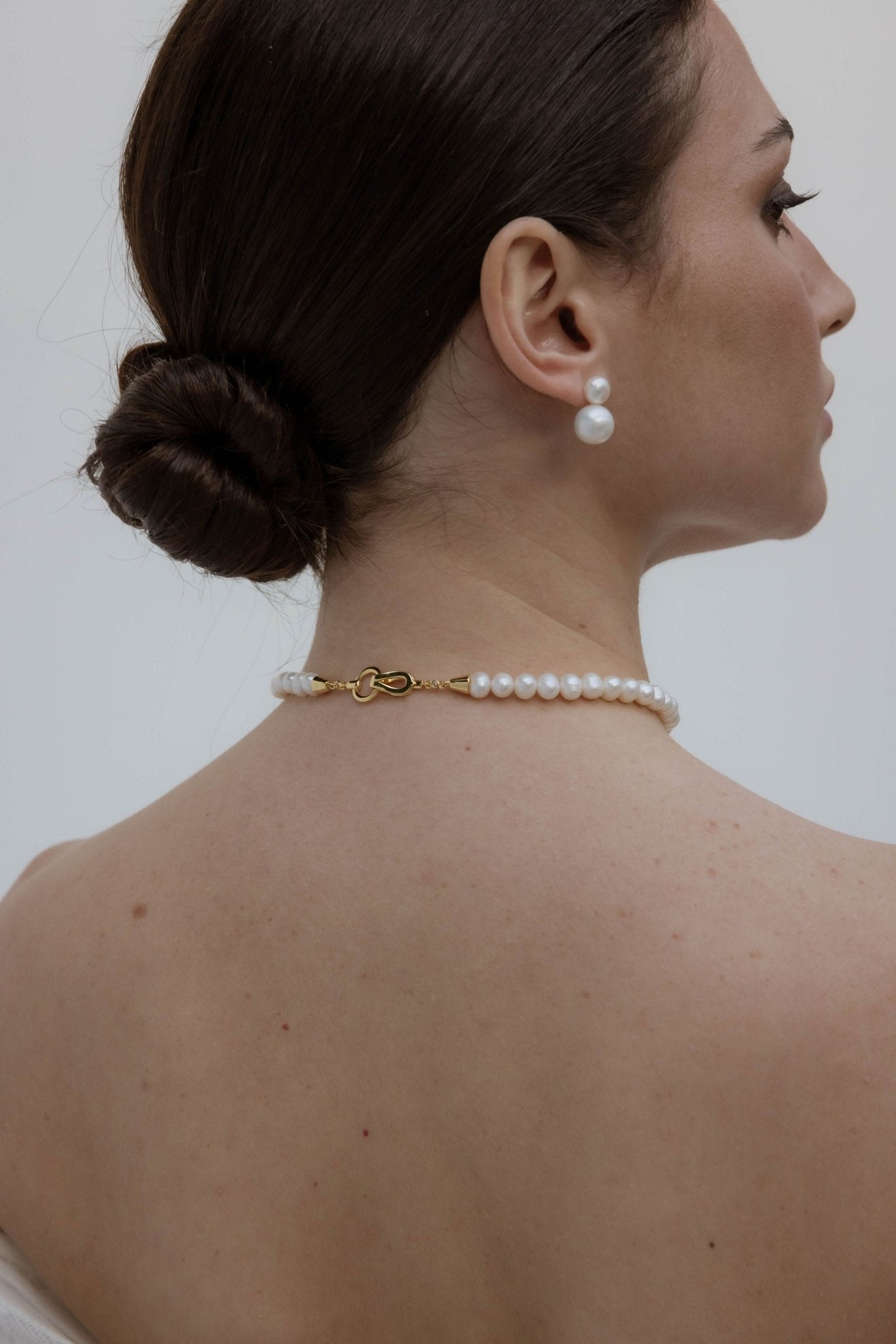Bari - Collier ras de cou mariage en perles naturels - Collier - Atelier Lilac