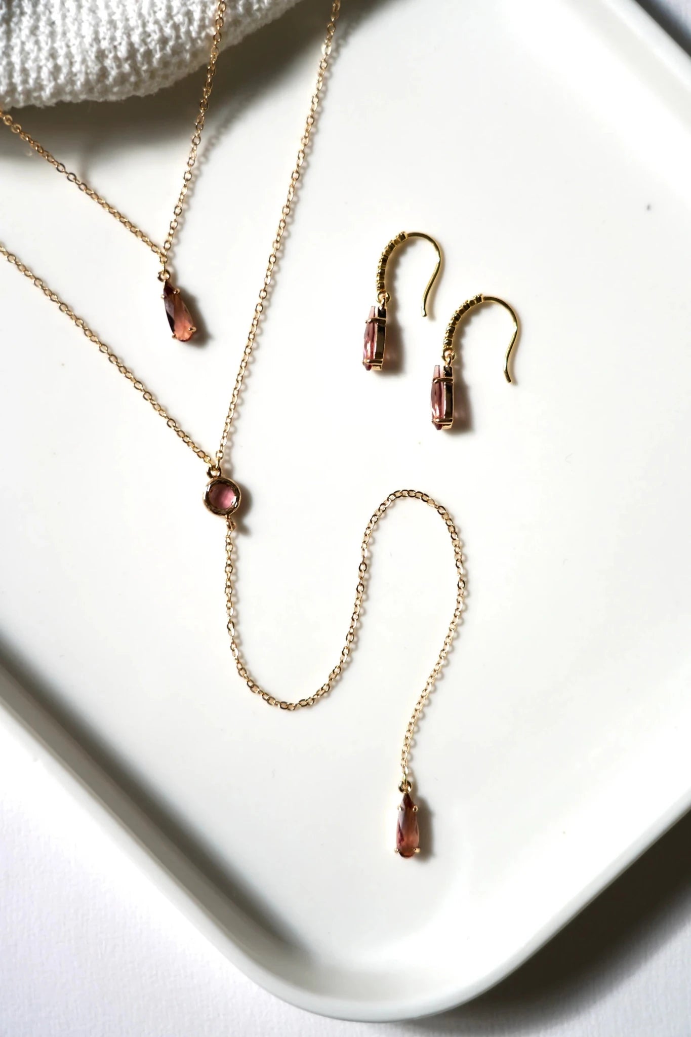 Ciel - Collier de dos coloré Bleu - Collier de dos - Atelier Lilac