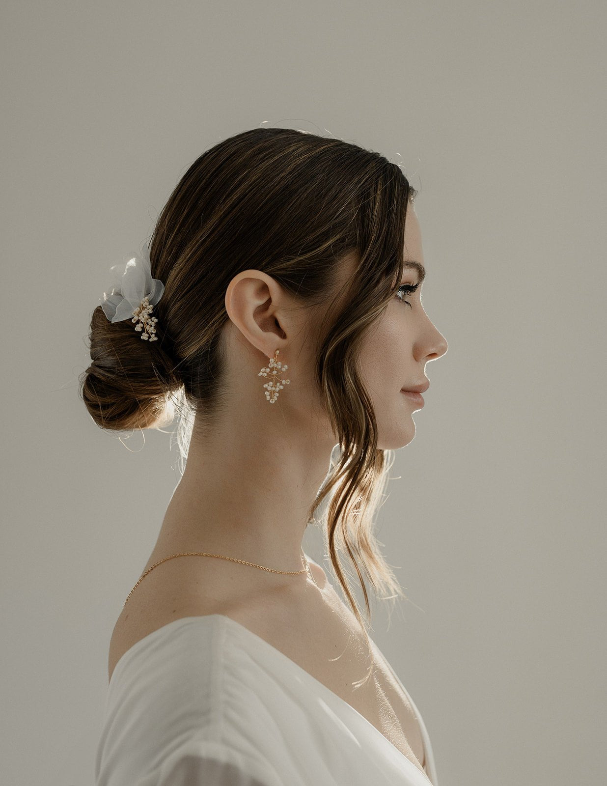 Colombe - Boucles d'oreilles perles rocailles - Boucles d'oreilles courtes - Atelier Lilac