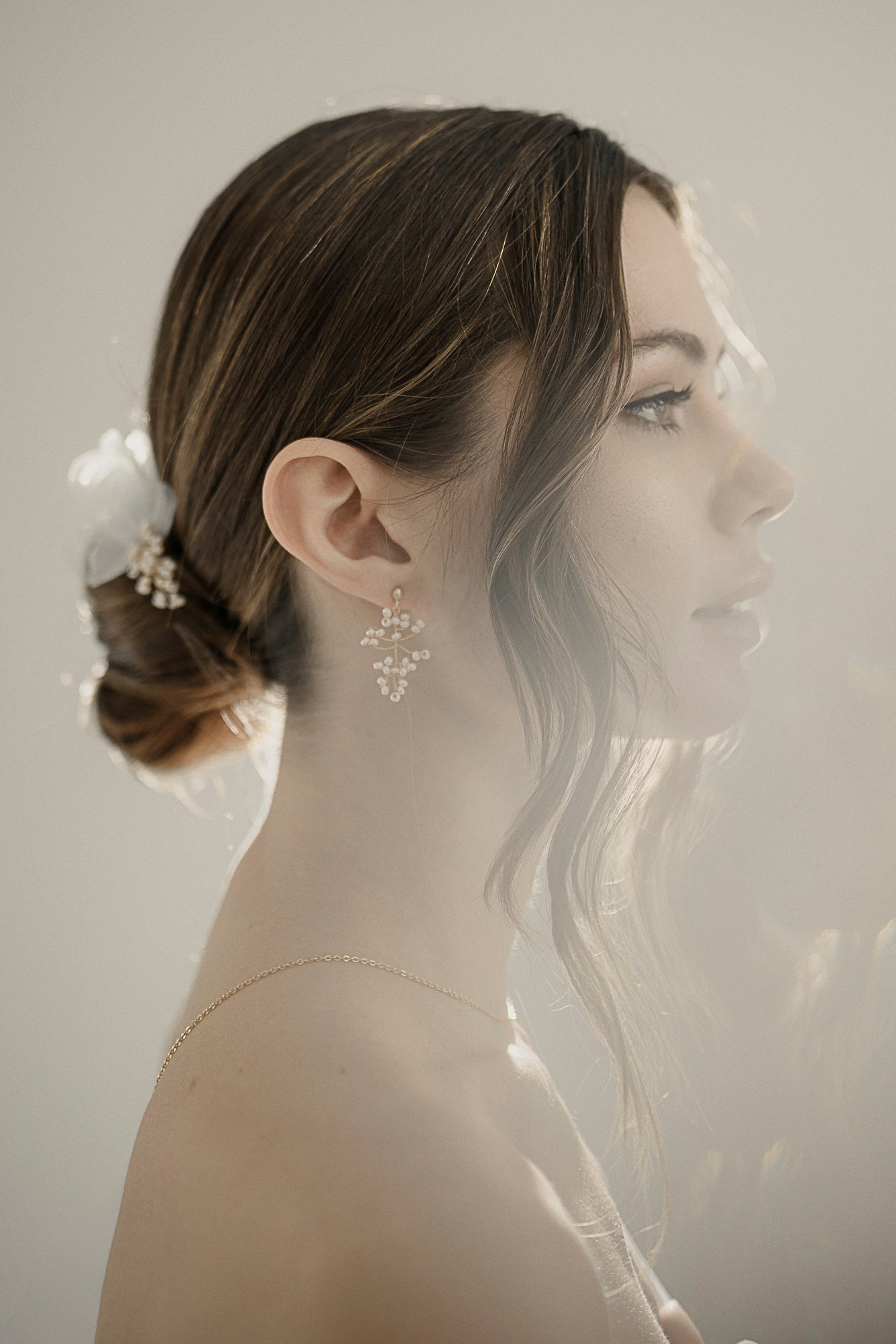 Colombe - Boucles d'oreilles perles rocailles - Boucles d'oreilles courtes - Atelier Lilac