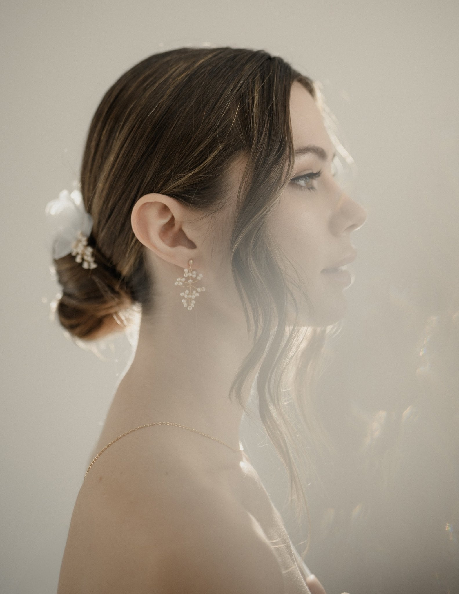 Colombe - Boucles d'oreilles perles rocailles - Boucles d'oreilles courtes - Atelier Lilac
