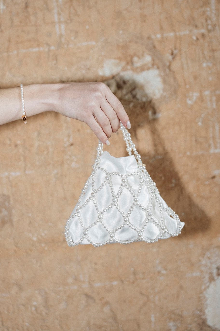 Muguet - Bolsa de noiva com pérolas