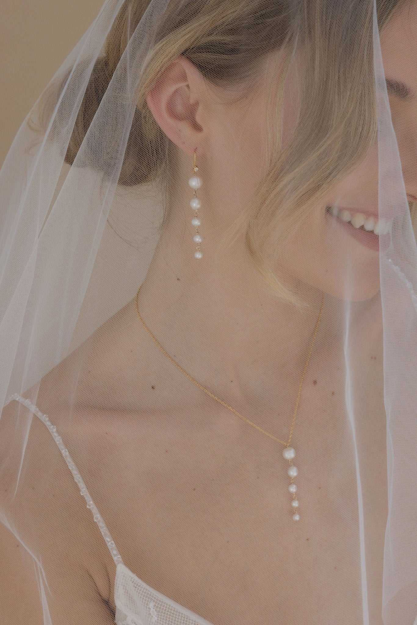 Modena - Boucles d'oreilles pendantes avec perles dégradées - Boucles d'oreilles courtes - Atelier Lilac