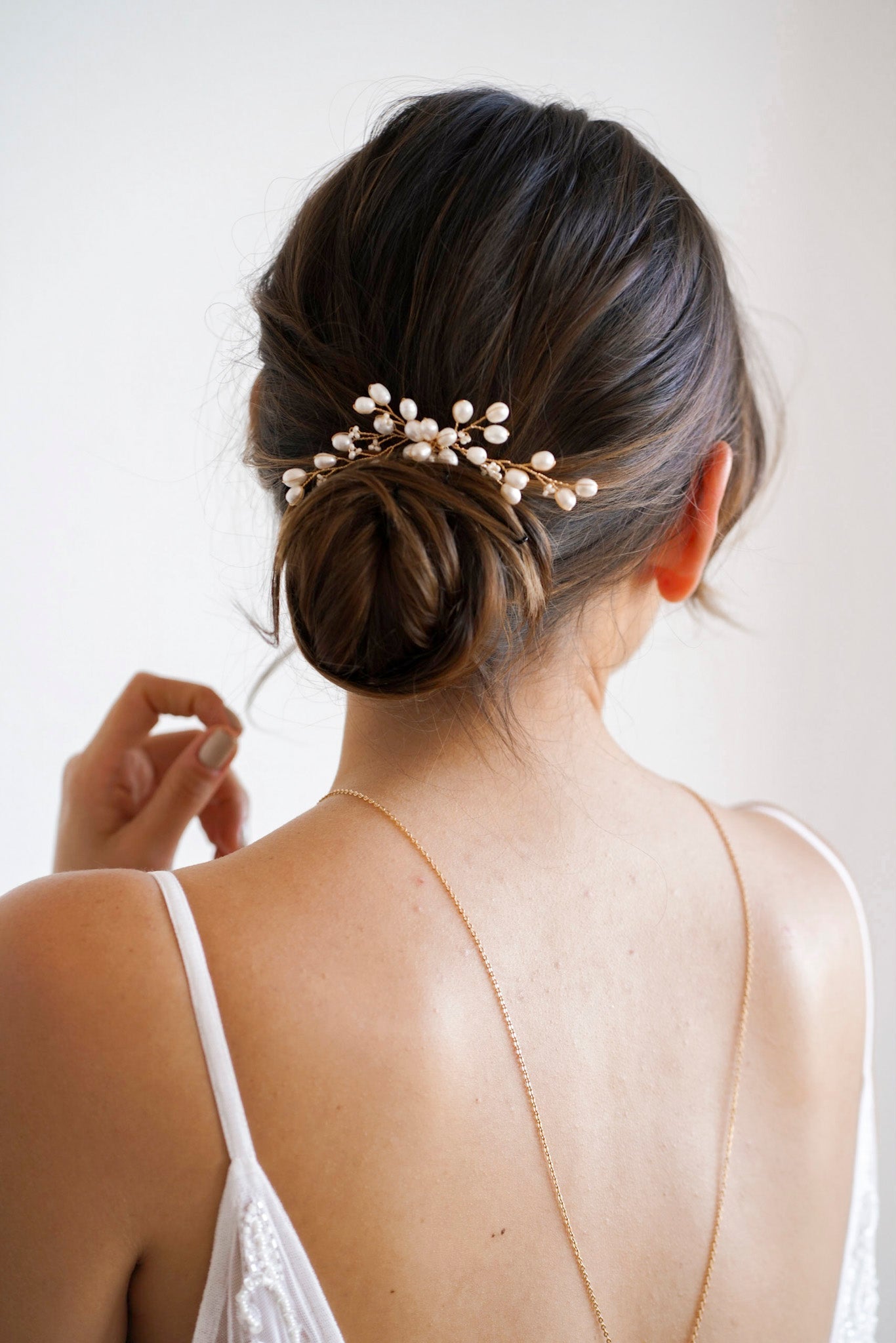 Némésie - Pic à chignon perles naturelles - Pic - Atelier Lilac