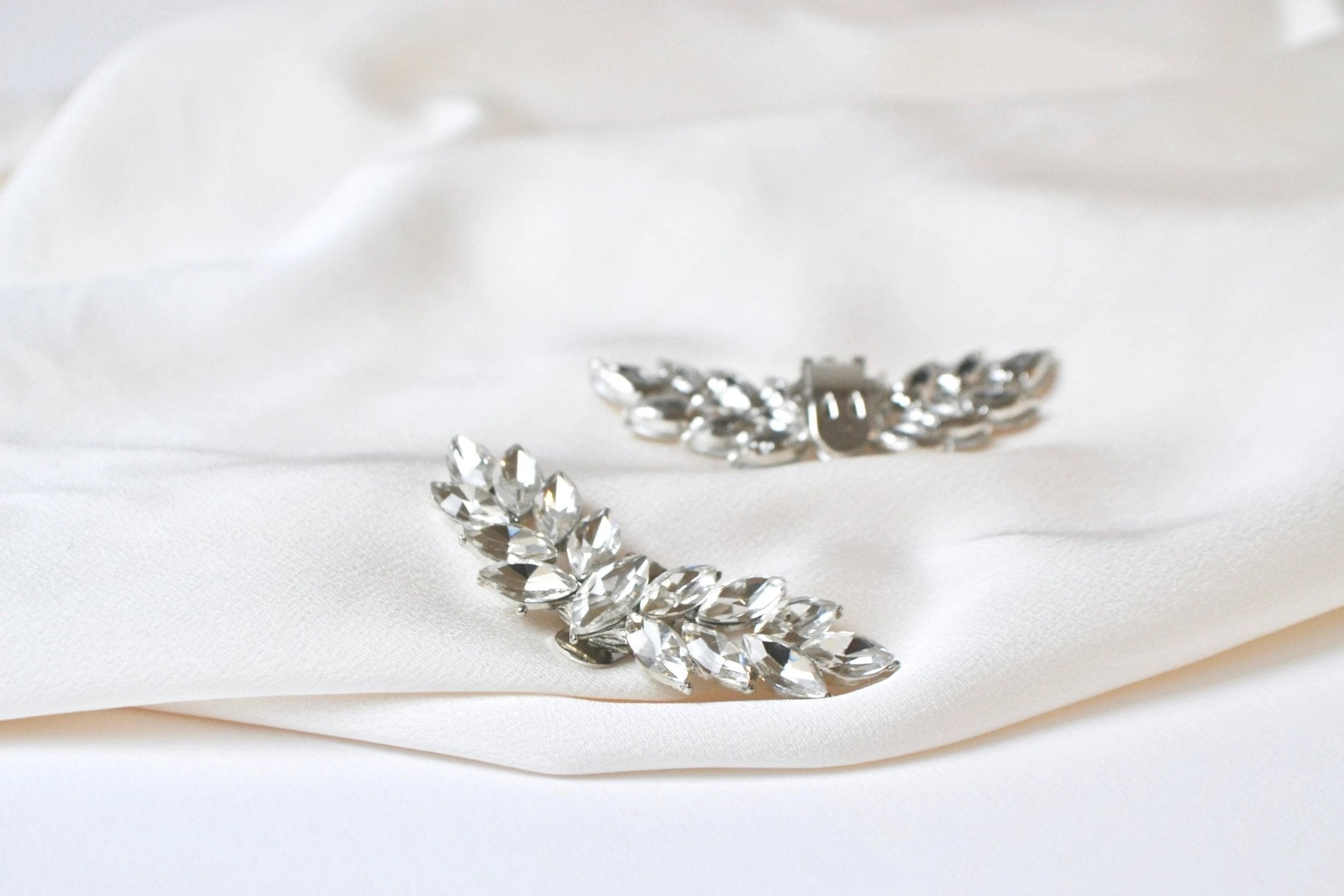Paire de Clips chaussure, mariage, accessories mariée romantique, demoiselles d'honneur - Atelier Lilac