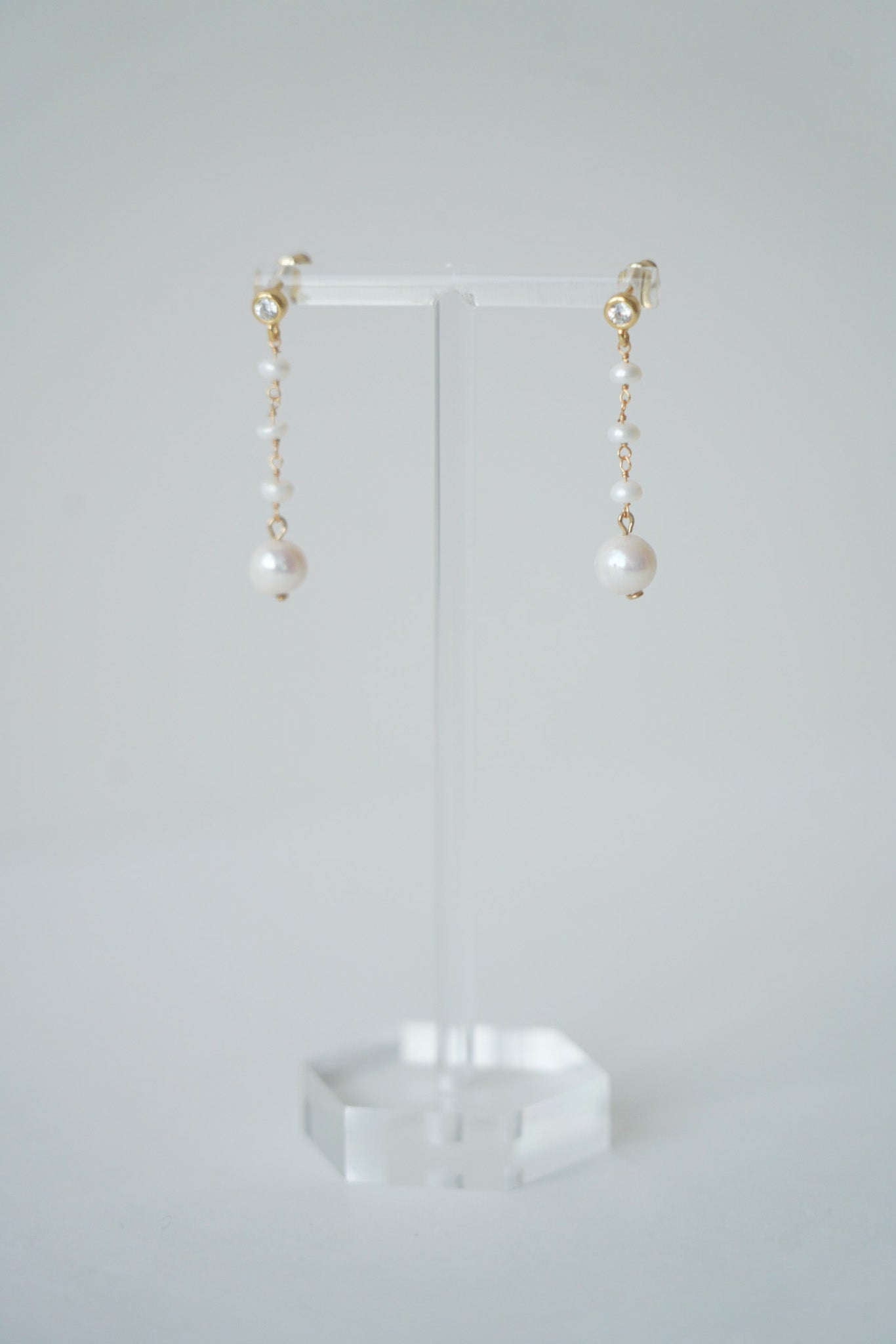 Paradisier - Boucles d'oreilles pendantes en perles naturelles - Boucles d'oreilles longues - Atelier Lilac