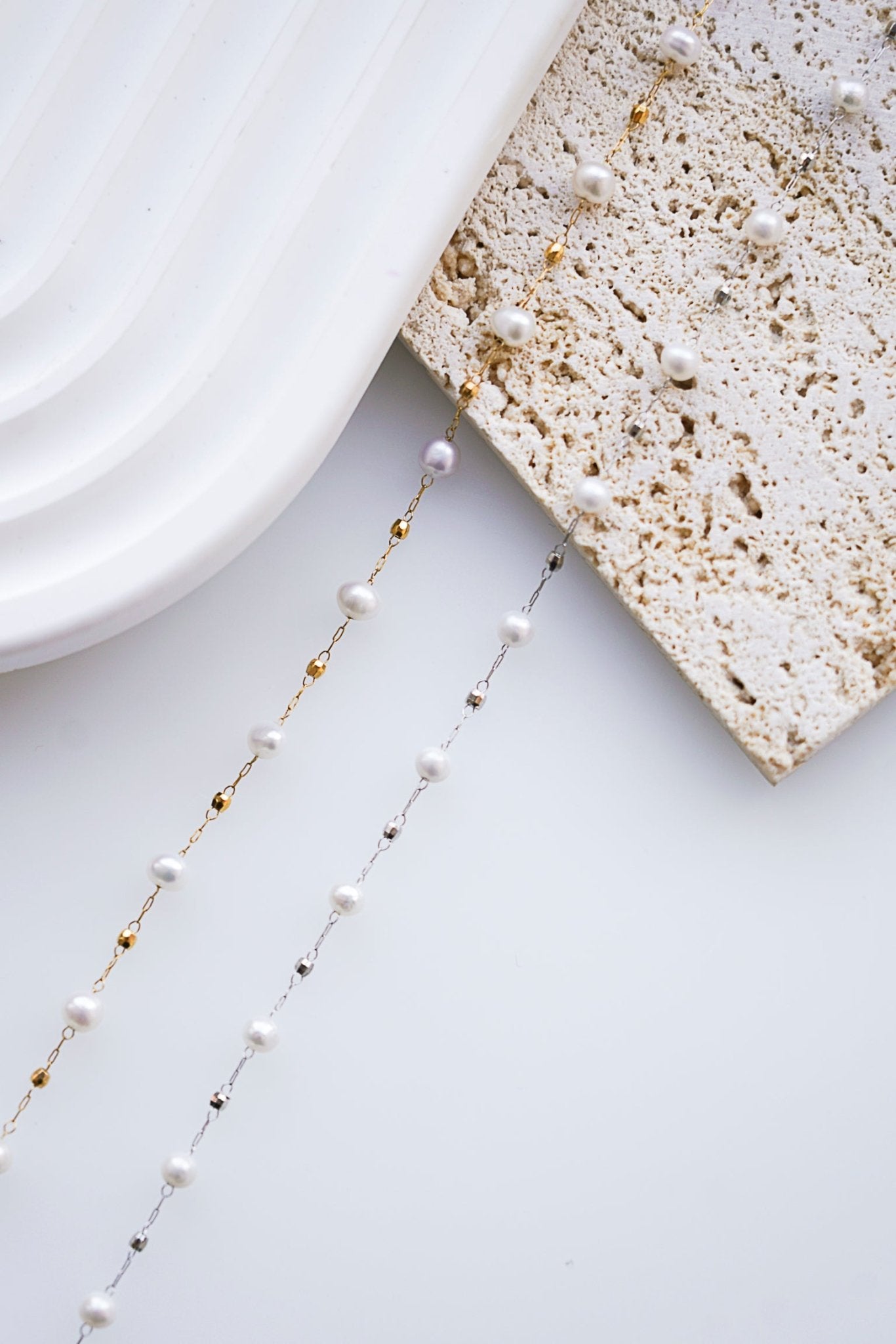 Pensée - Collier de perles naturelle mariage - Atelier Lilac