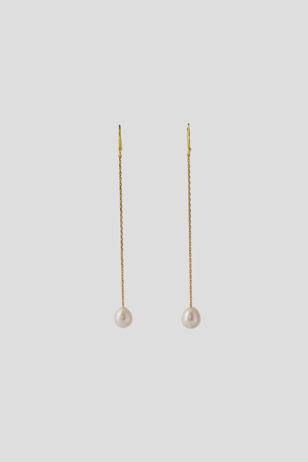 Protea – Boucles d'oreilles pendantes pour mariage en perle ovale - Boucles d'oreilles longues - Atelier Lilac