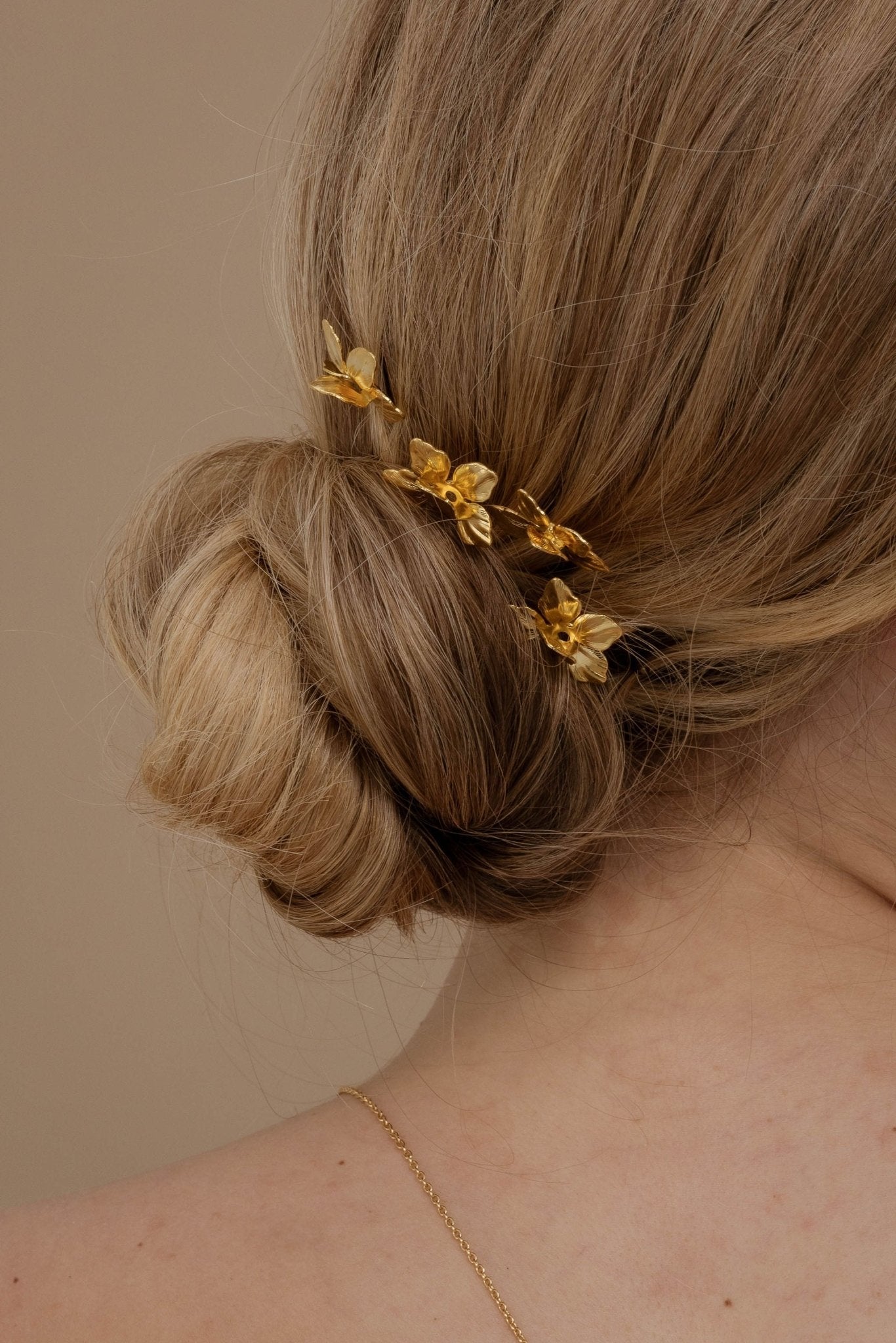 Roma – Pics à cheveux, fleurs modernes pour coiffure de mariée - Pic - Atelier Lilac