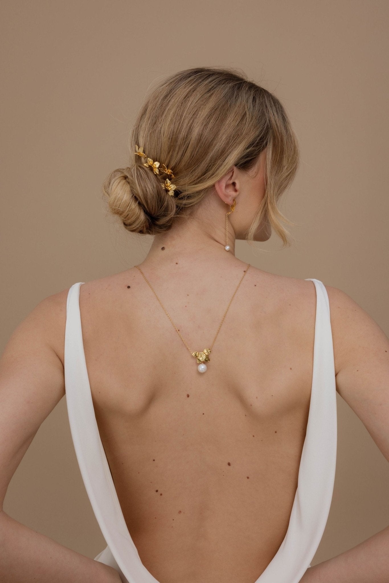 Roma – Pics à cheveux, fleurs modernes pour coiffure de mariée - Pic - Atelier Lilac
