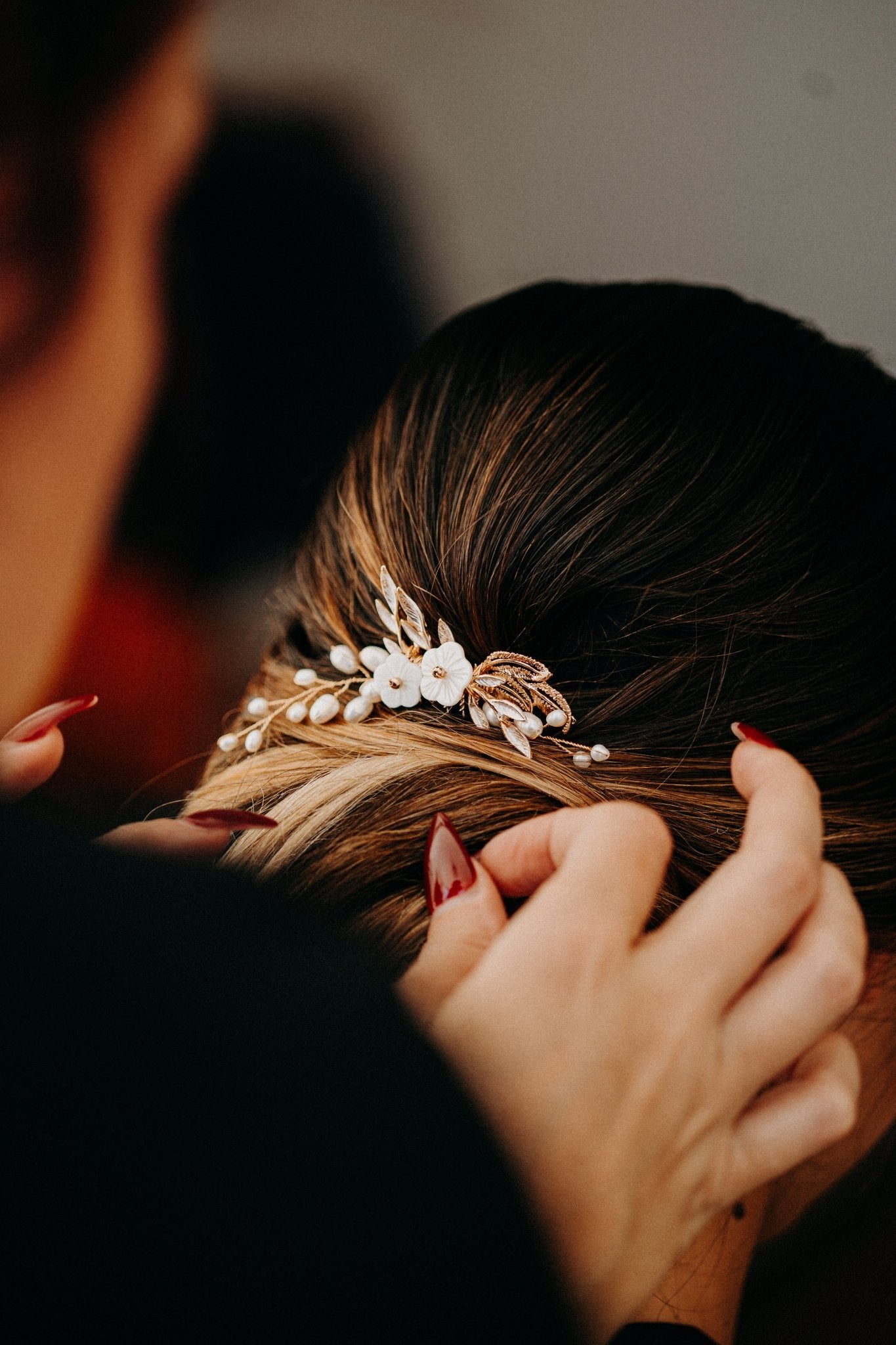 Rosée - Bijou de tête mariage - Petit peigne - Atelier Lilac