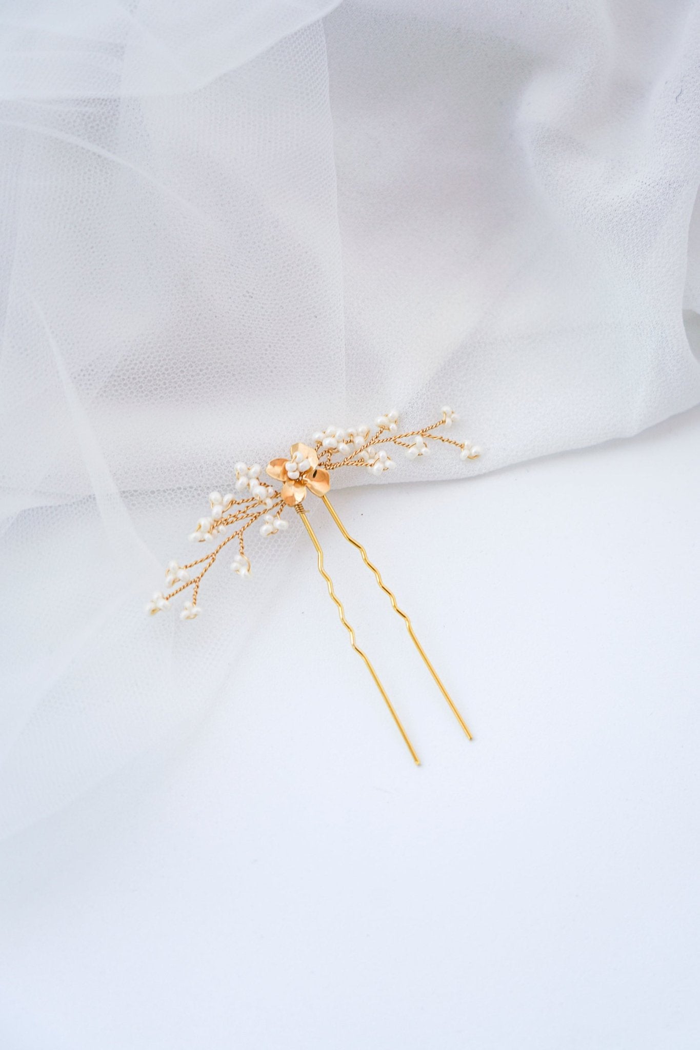 Tournesol - Pic à cheveux accessoire mariage floral délicat - Pic - Atelier Lilac