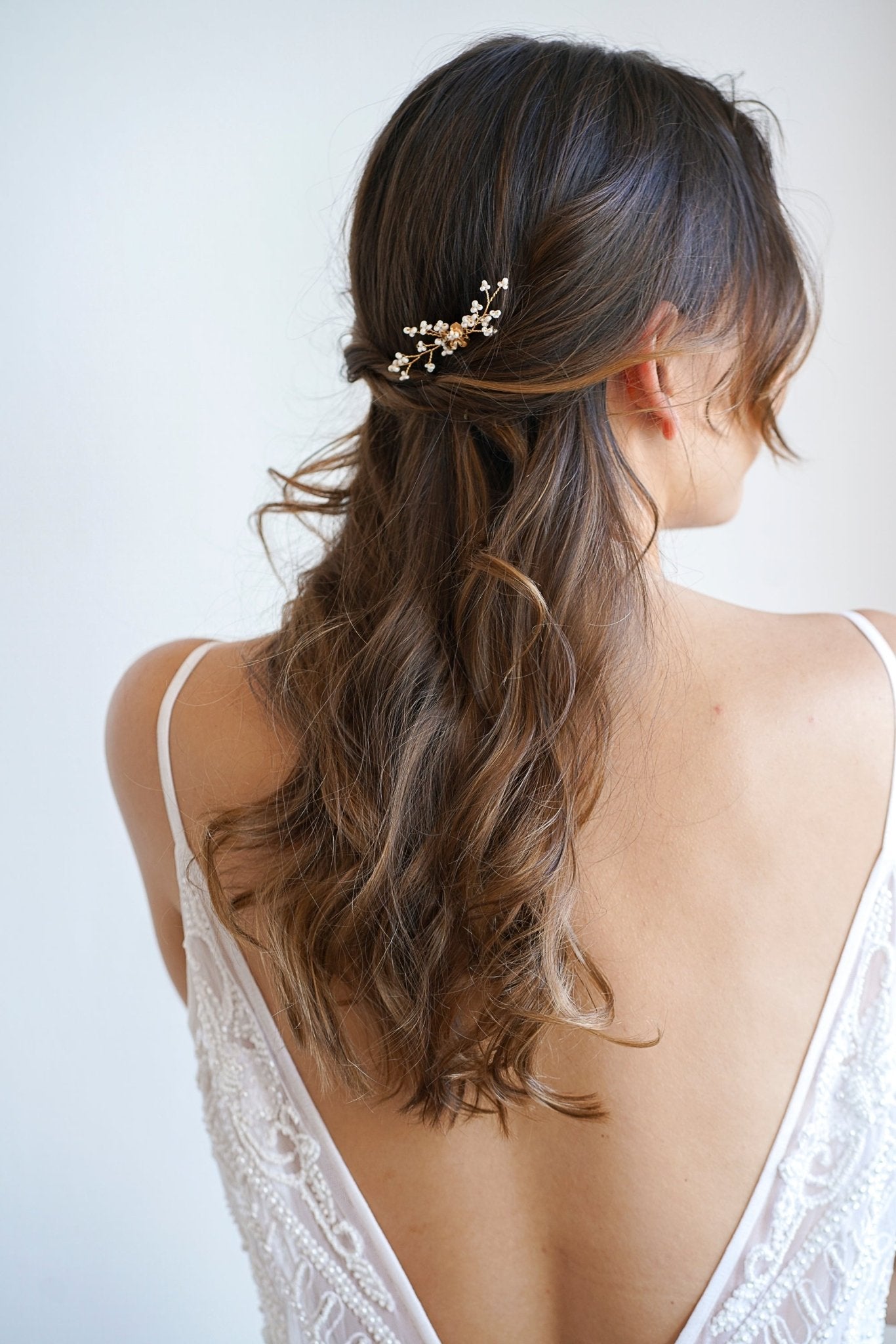 Tournesol - Pic à cheveux accessoire mariage floral délicat - Pic - Atelier Lilac