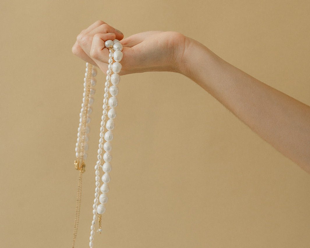 Tourterelle - Collier ras de cou mariage perles naturelles - Collier - Atelier Lilac