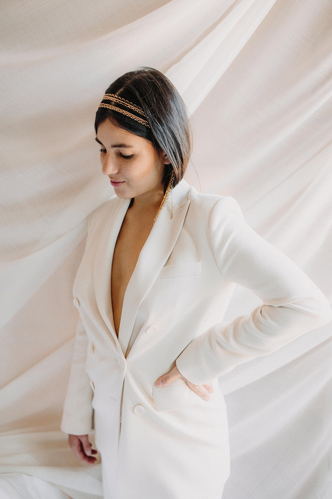 Headband mariage avec chaines