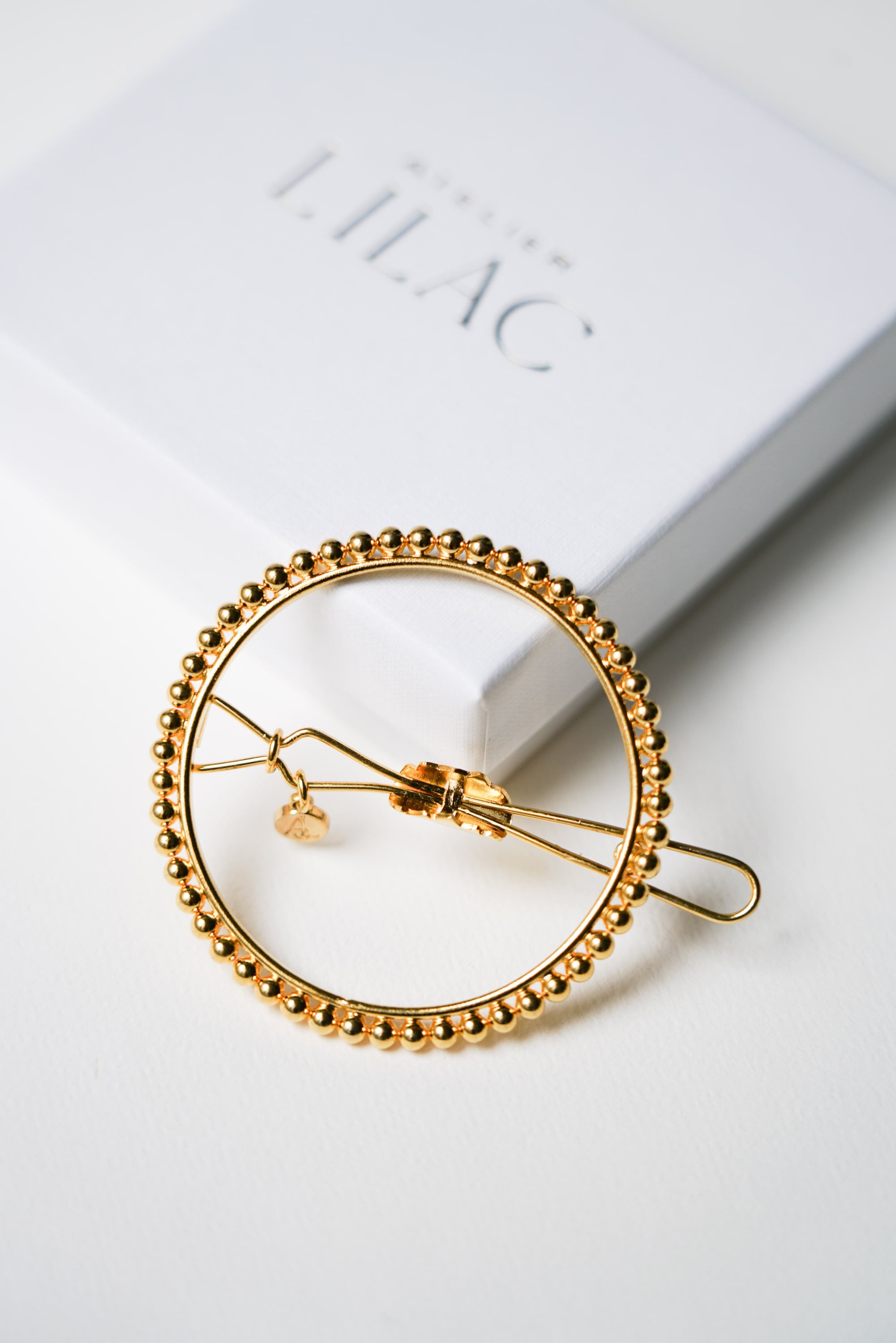 Barrette ronde pour cheveux