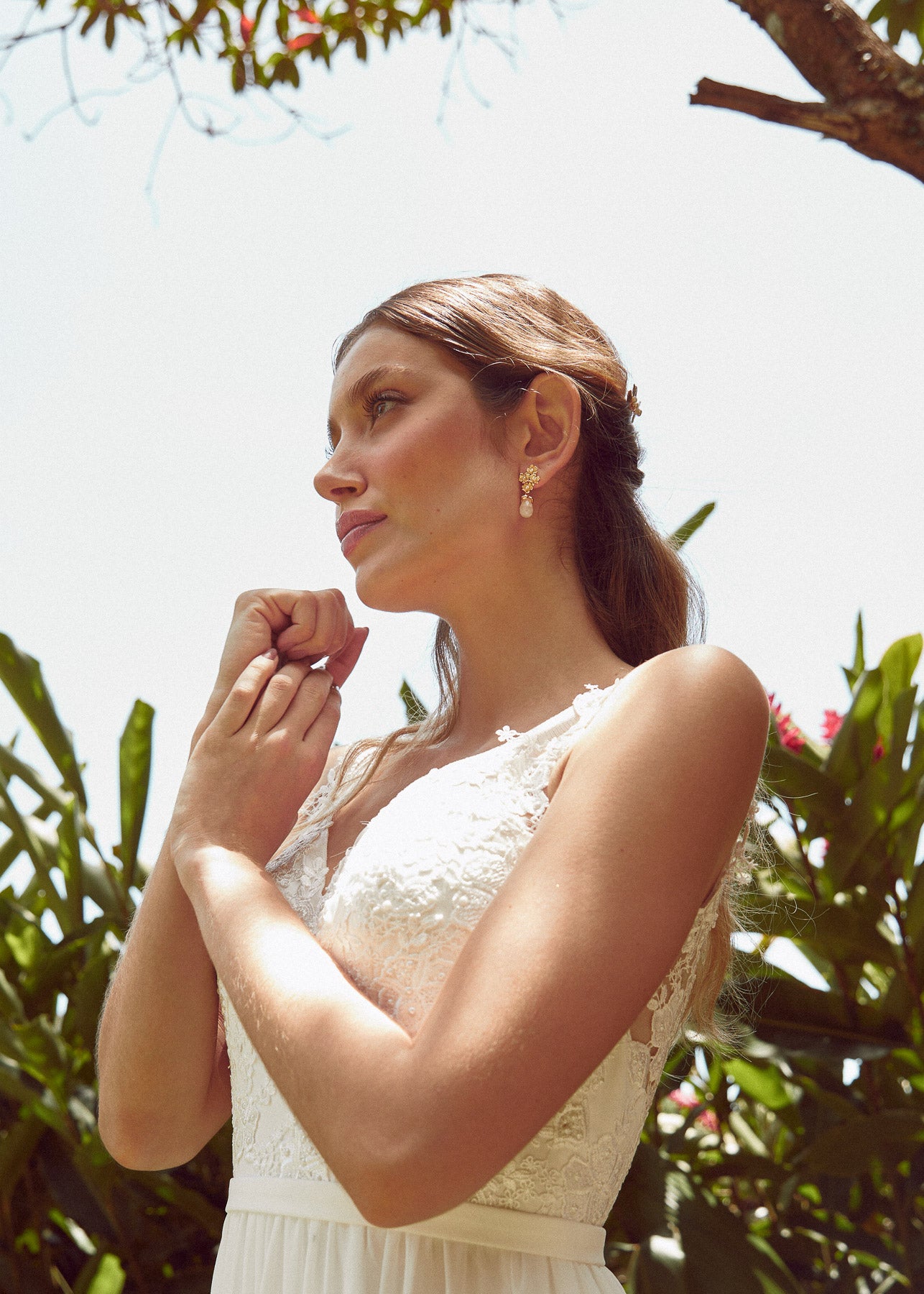 Boucles d'oreilles quartz rose