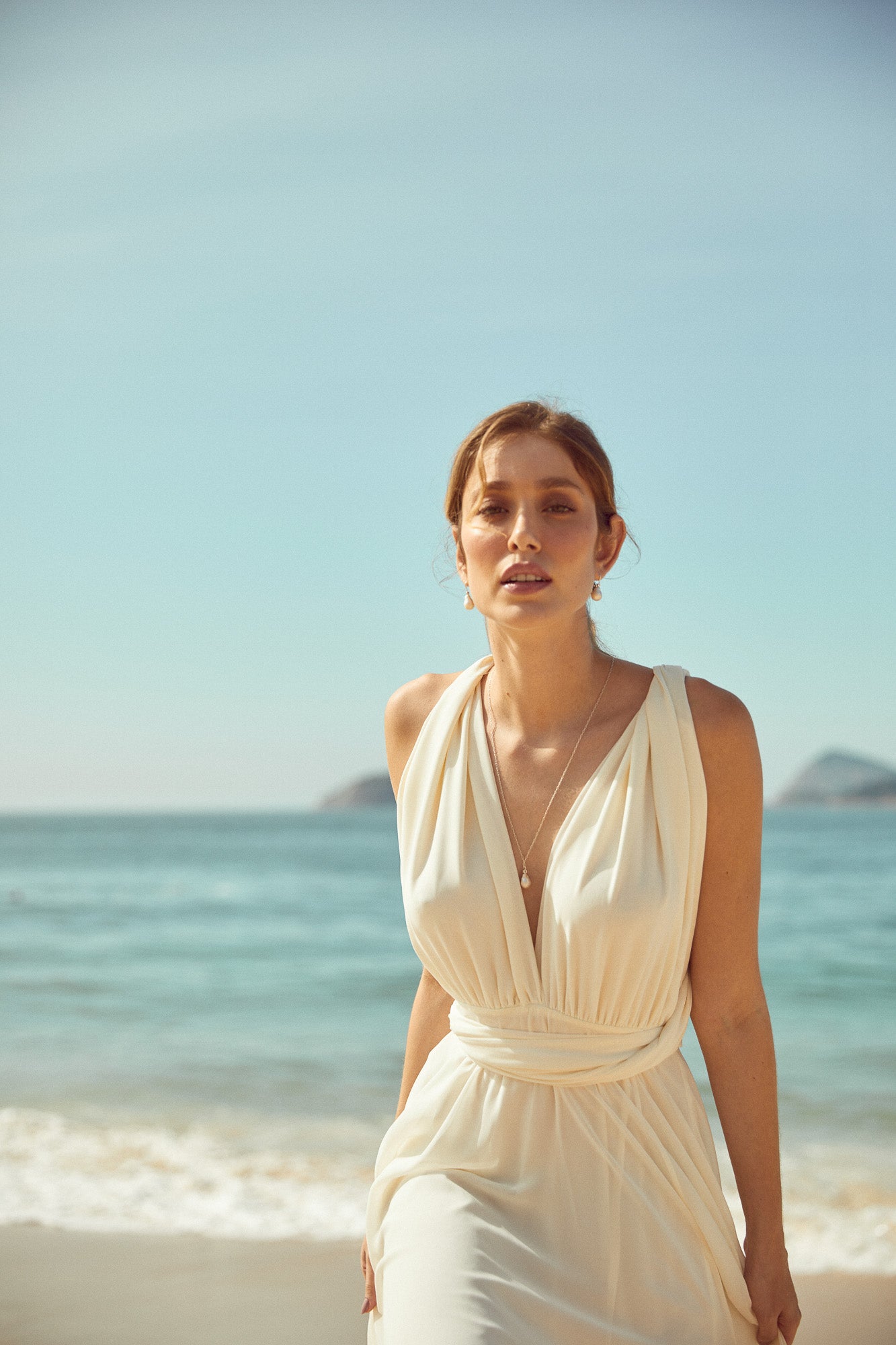 Parure de bijoux de mariage avec perle naturelle