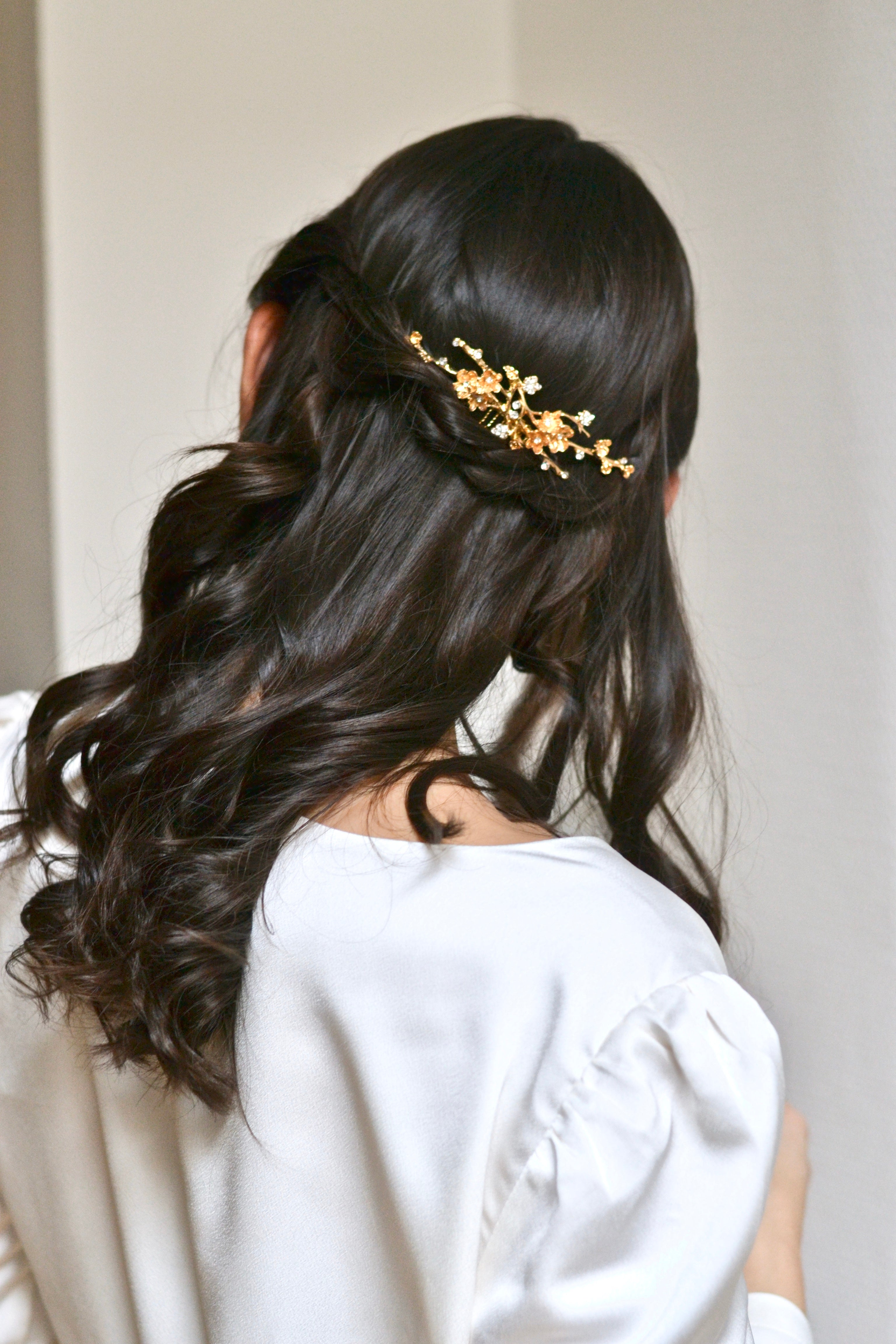 Bijou de tête mariage bohème champêtre vintage