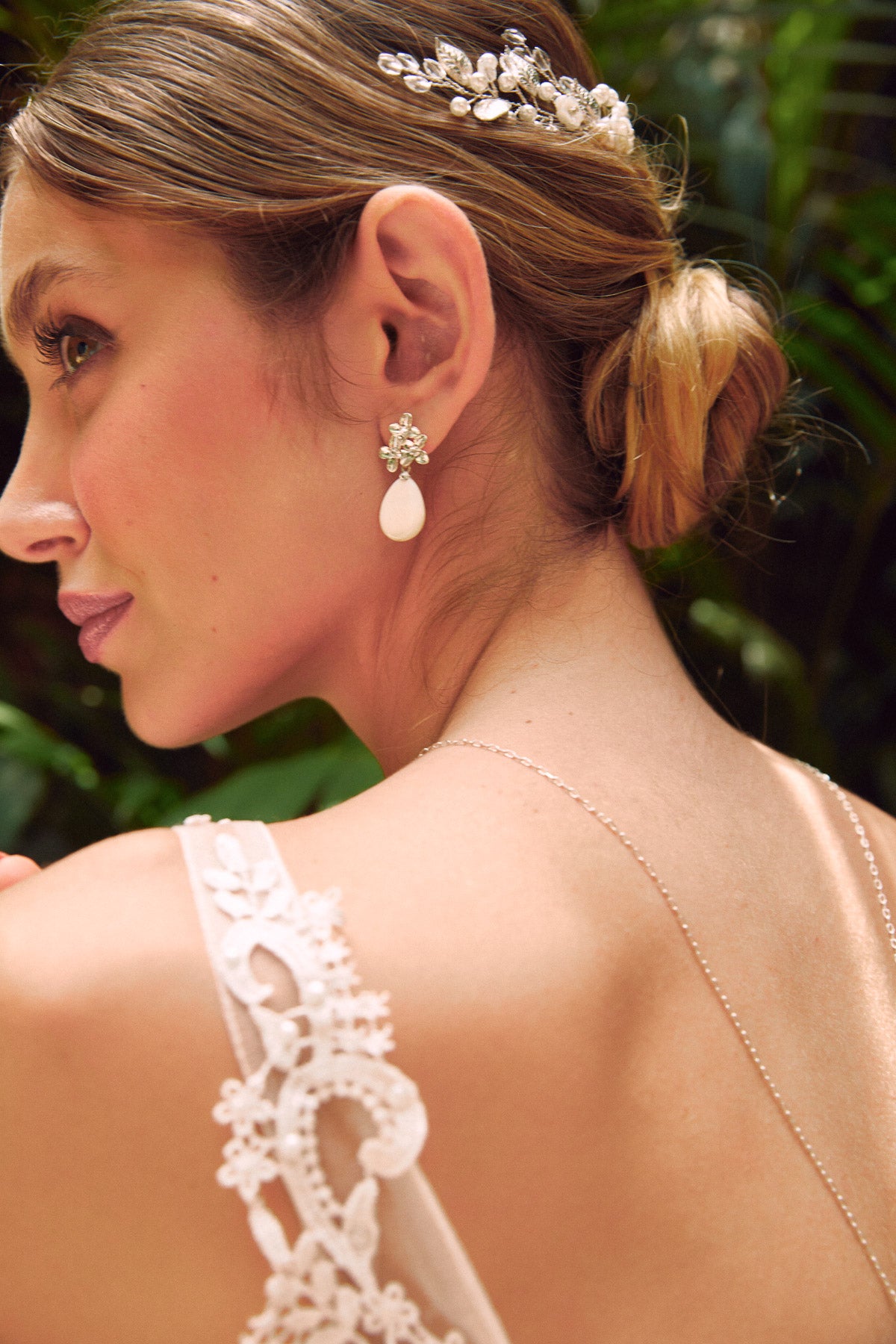 Bijoux fleurs pour mariee boheme chic