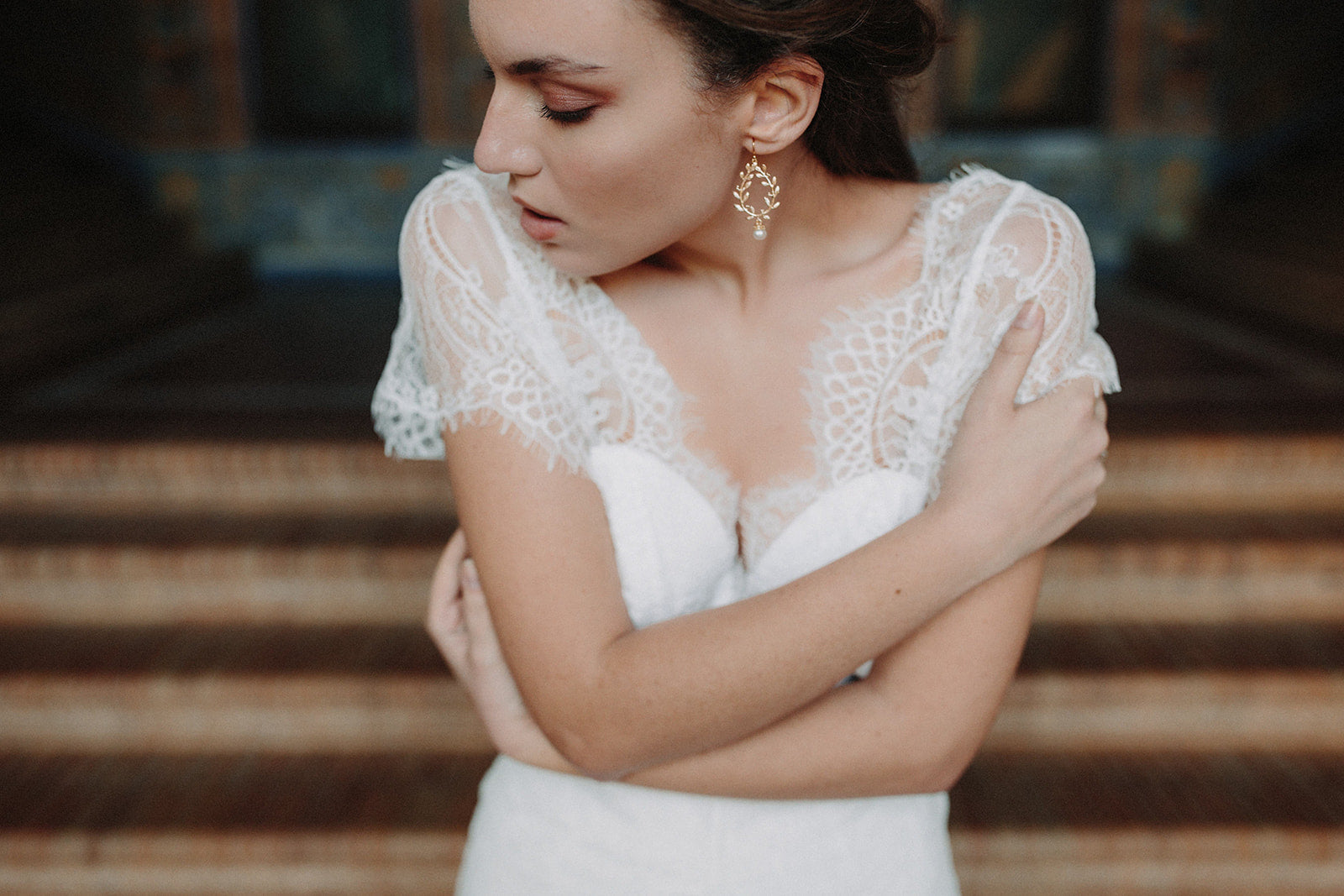 Boucles d'oreilles fleuries