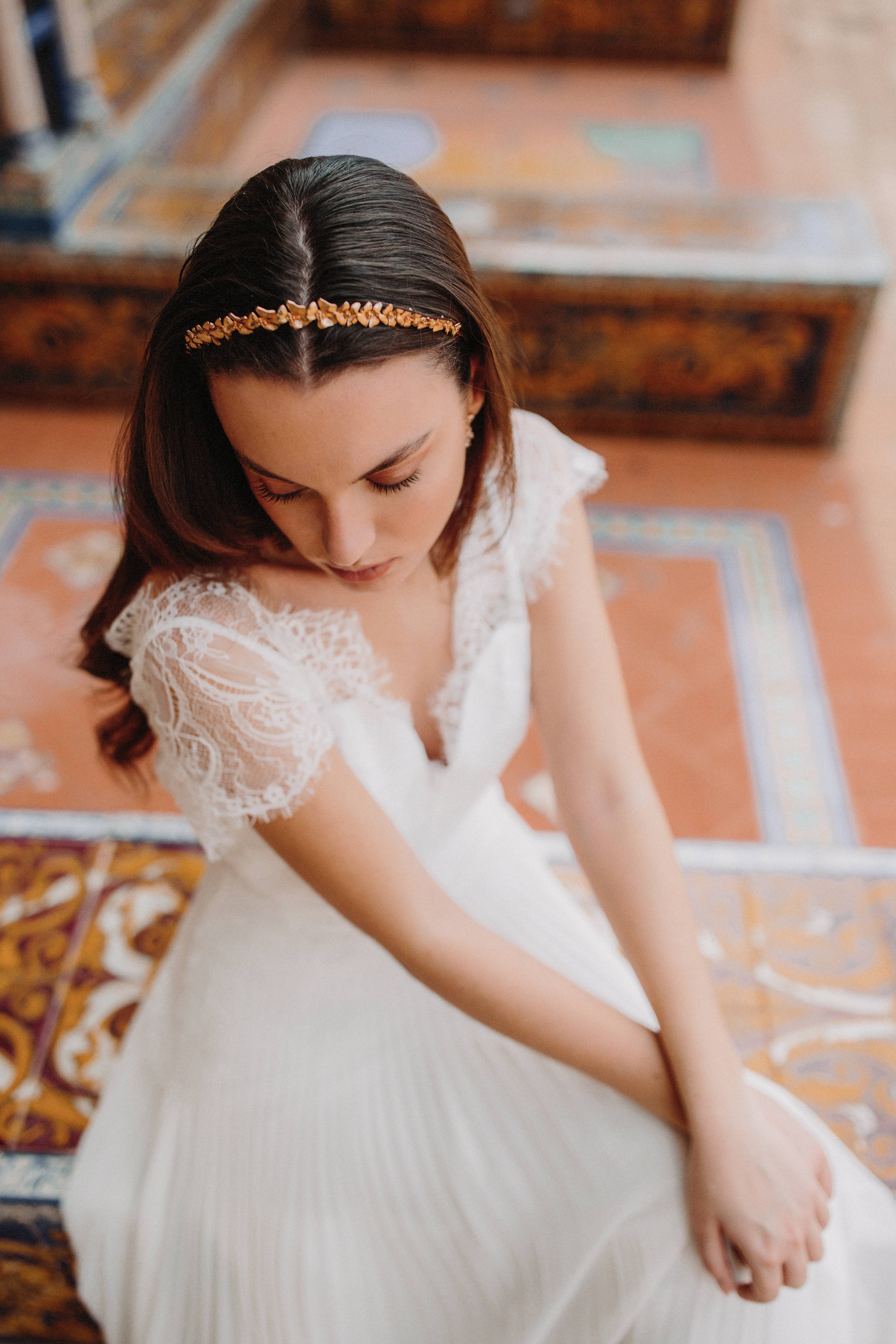 Bandeau sublime fleurs romantique de mariage