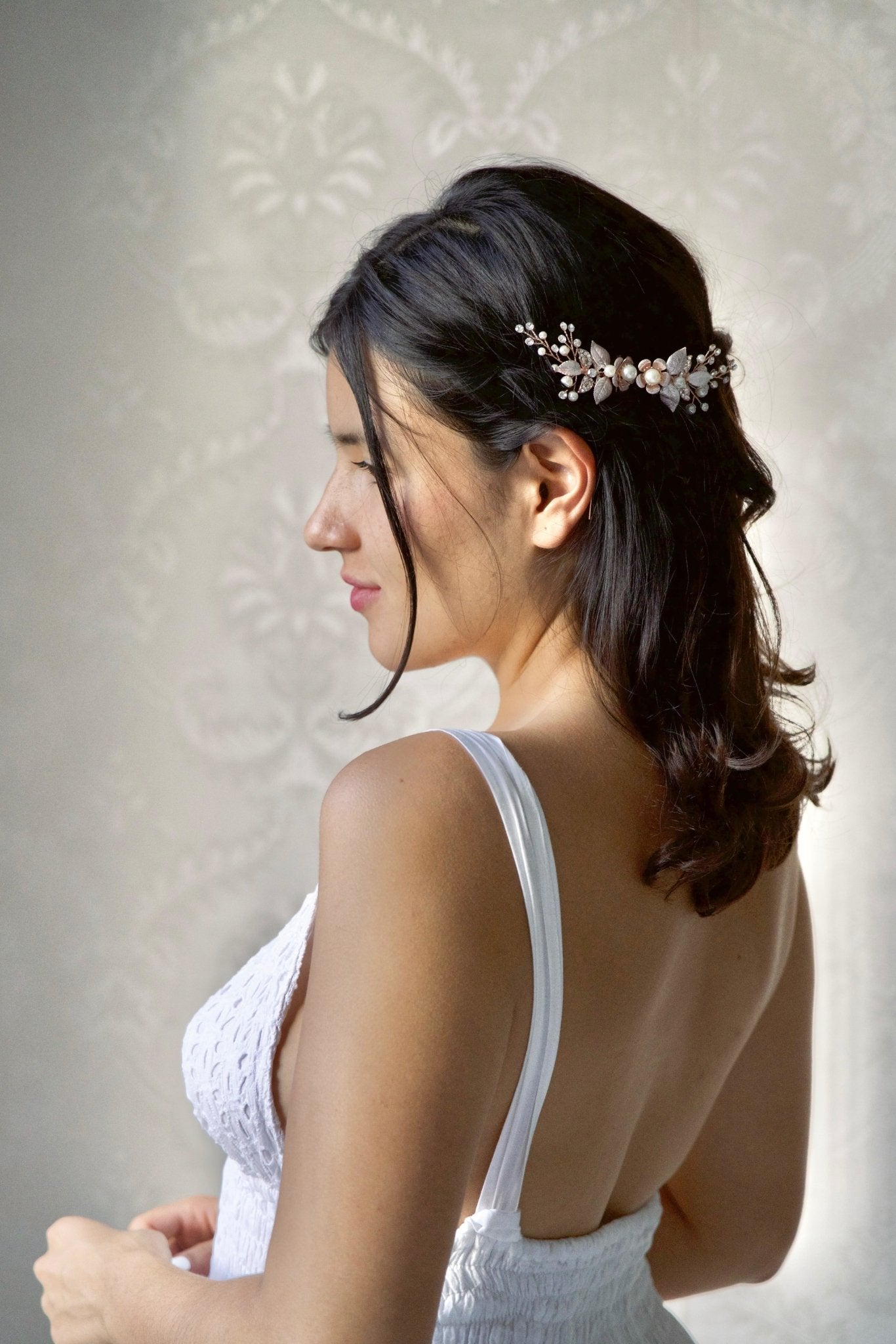 Charismatique - Pic à Cheveux floral mariage - Pic double - Atelier Lilac