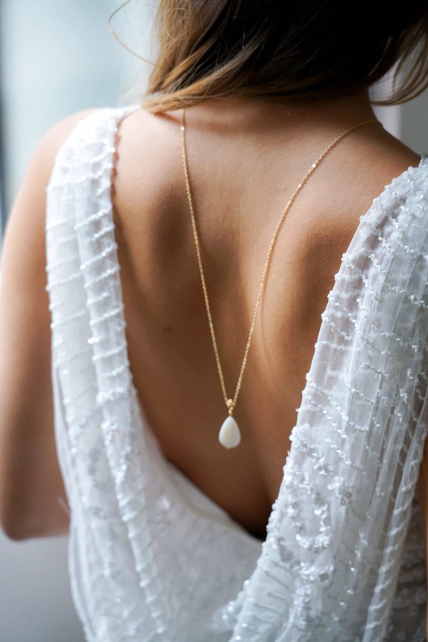 Éclatante - Collier de dos Bohème - Collier de dos - Atelier Lilac