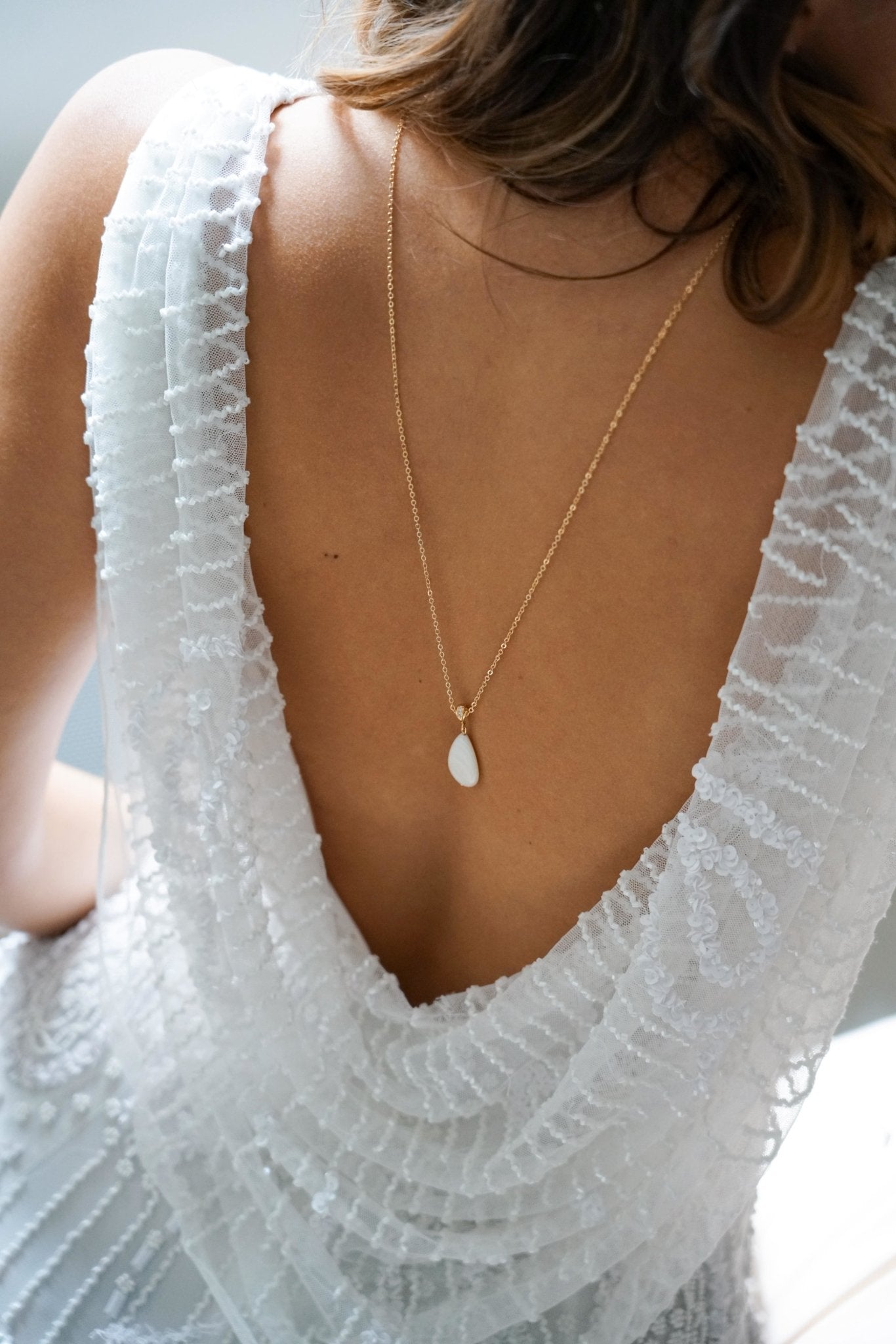 Éclatante - Collier de dos Bohème - Collier de dos - Atelier Lilac