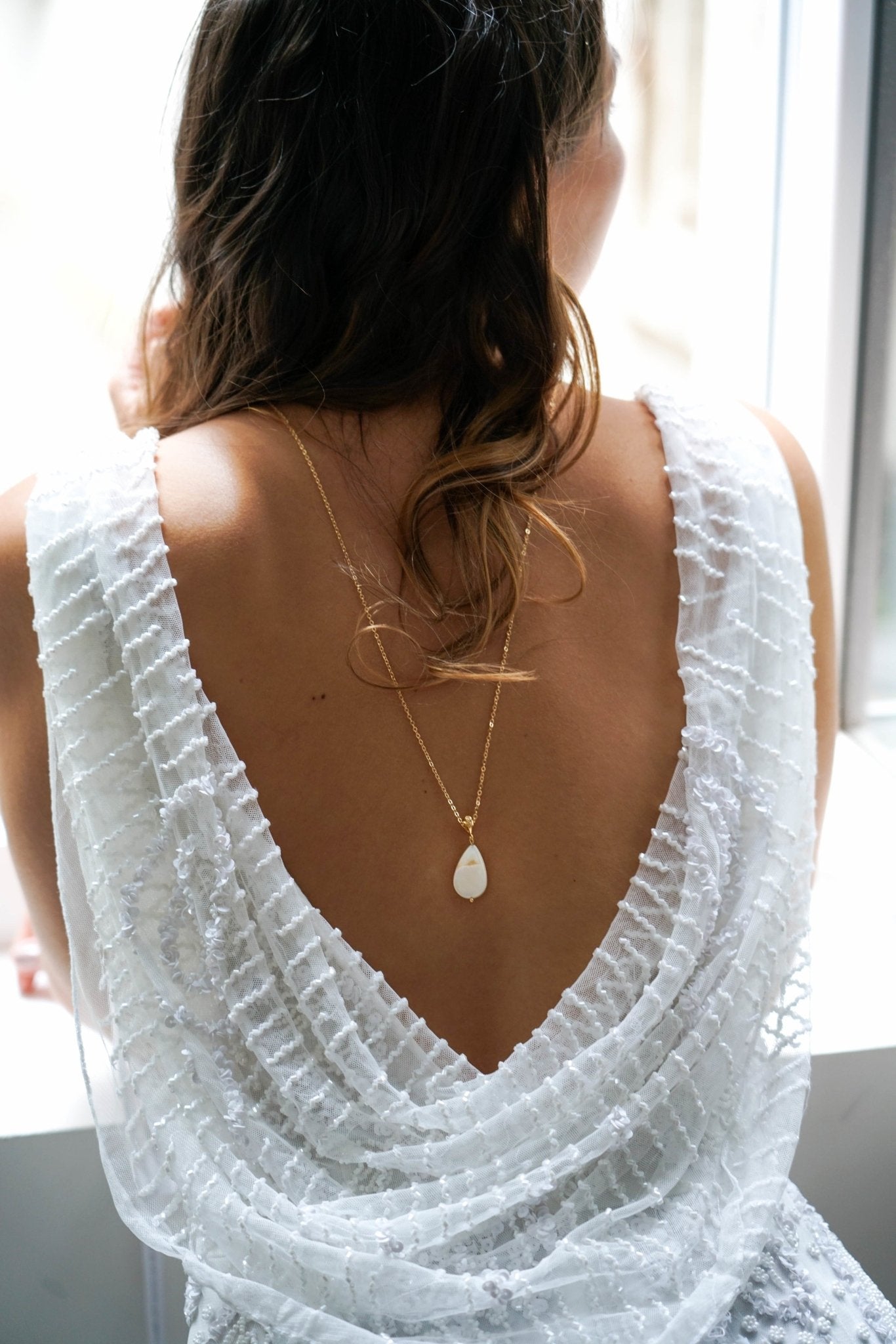 Éclatante - Collier de dos Bohème - Collier de dos - Atelier Lilac