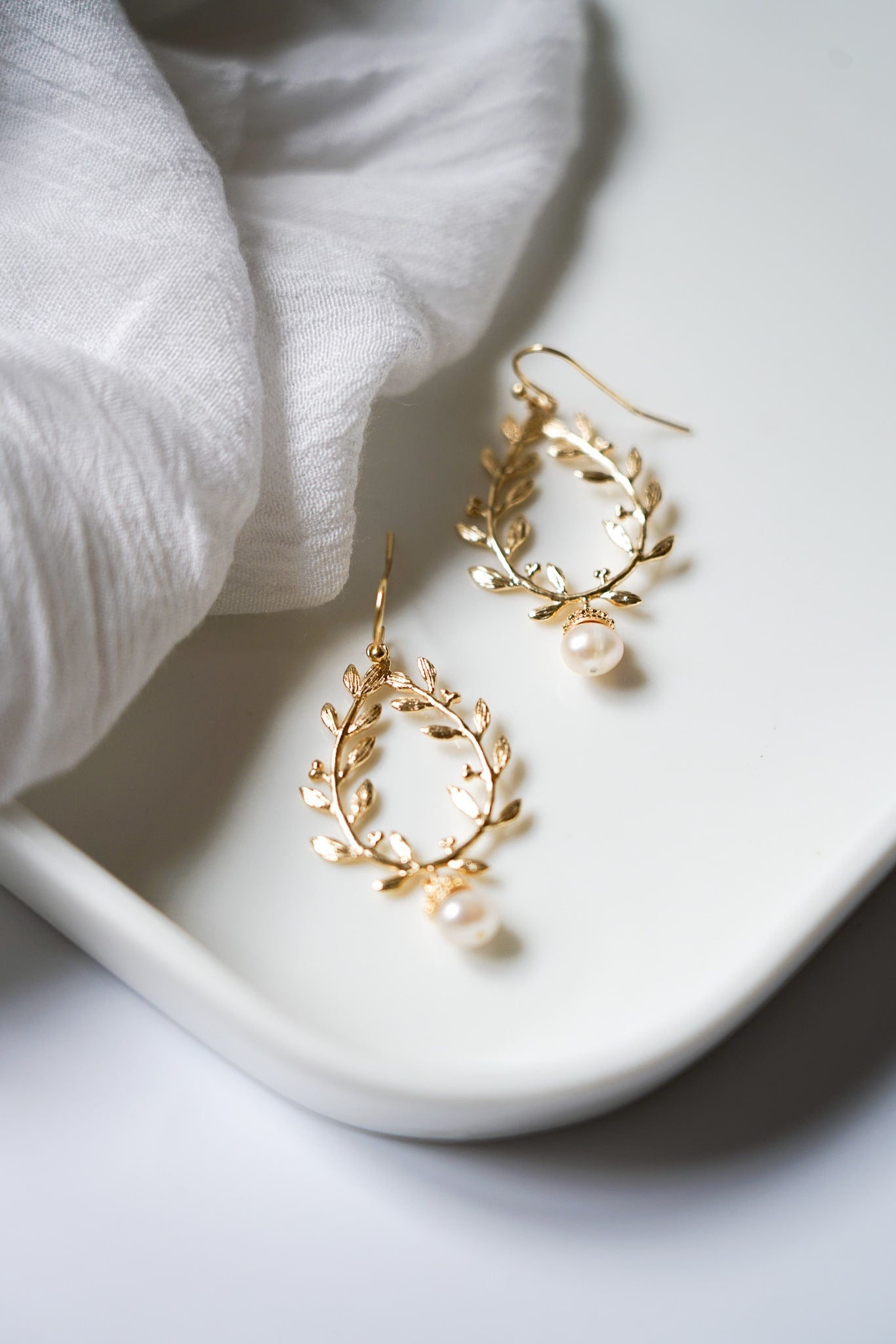 Émouvante - Boucles d'oreilles fleuries - Boucles d'oreilles longues - Atelier Lilac