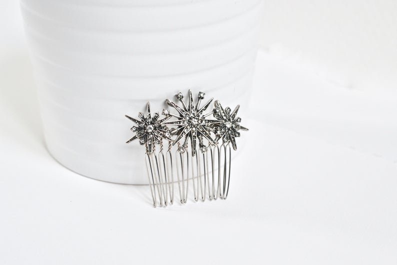 Étoilée - Peigne à cheveux celeste - Petit peigne - Atelier Lilac