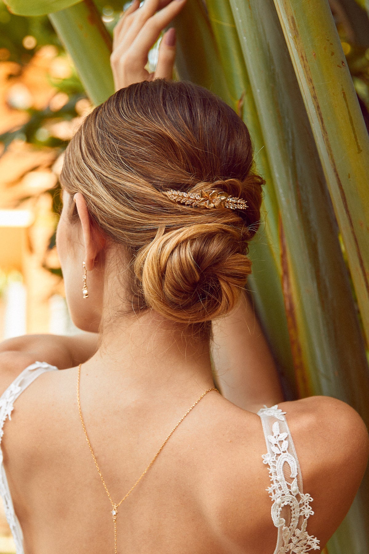 Flavia - Peigne mariage floral et bohème - Petit peigne - Atelier Lilac
