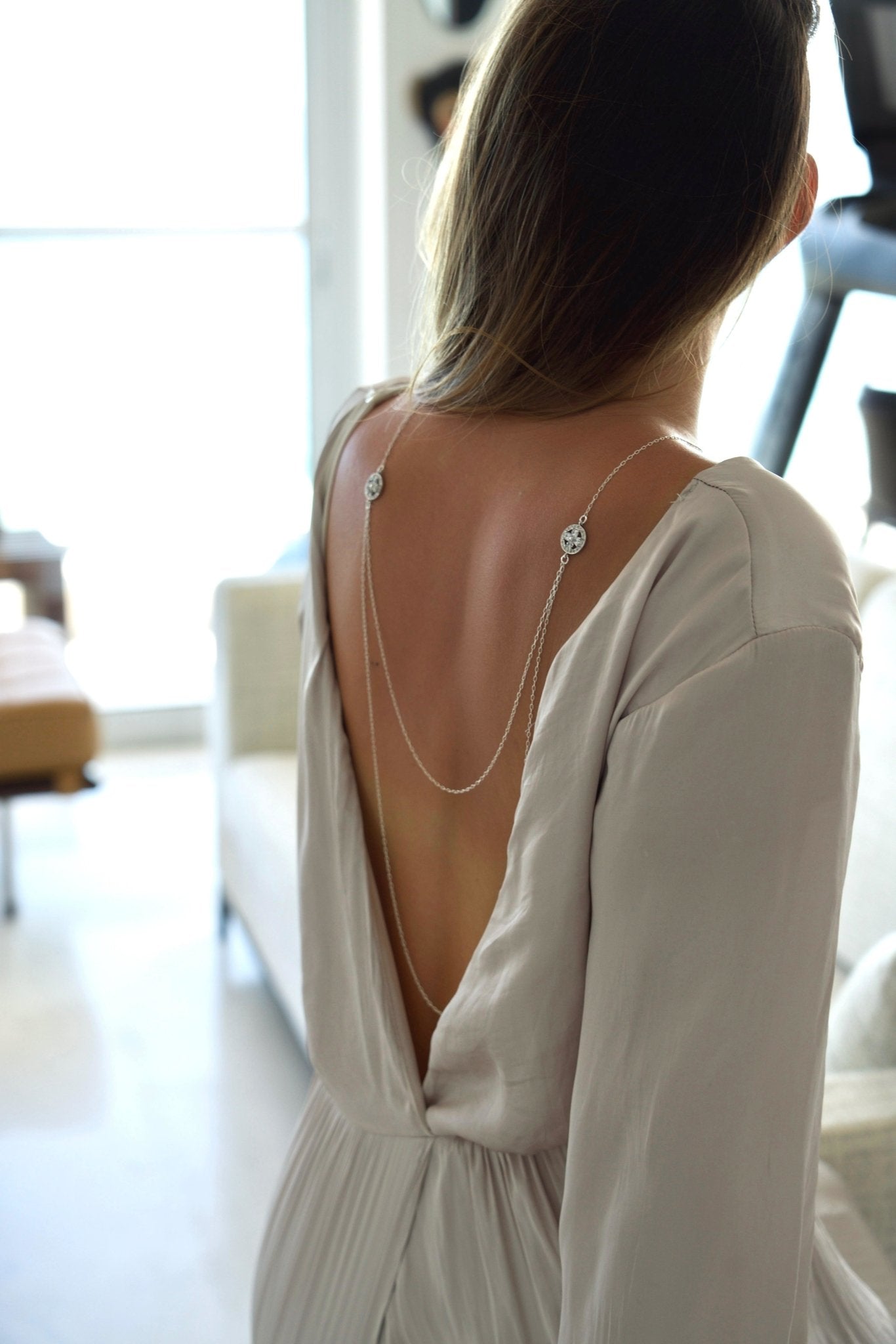 Parfaite - Collier de dos mariage bohème - Collier de dos - Atelier Lilac