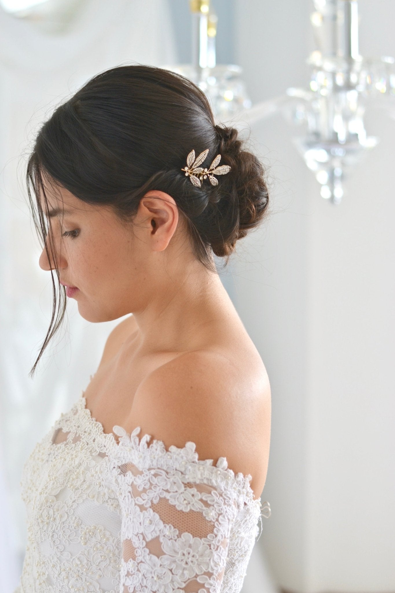 Philosophe - Peigne mariée vintage retro - Petit peigne - Atelier Lilac