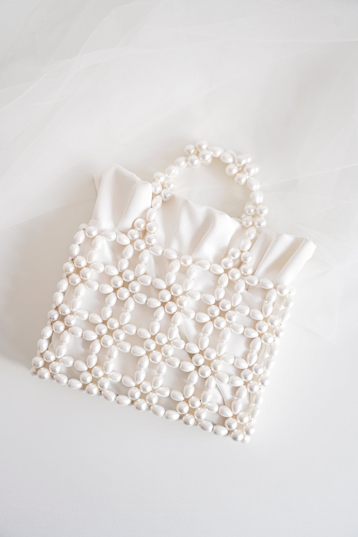 Porcelaine - Sac de mariage en perles - Sac - Atelier Lilac