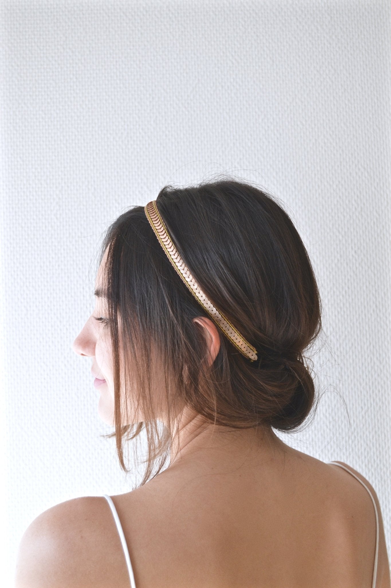 Sequins - Headband bohème bronze - Headband - Atelier Lilac