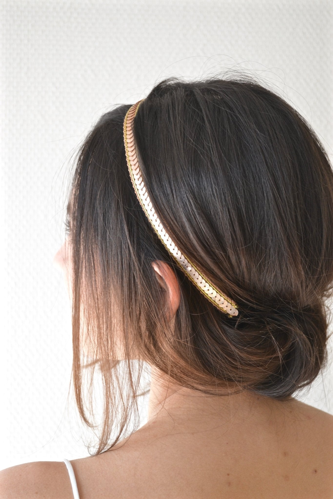 Sequins - Headband bohème bronze - Headband - Atelier Lilac