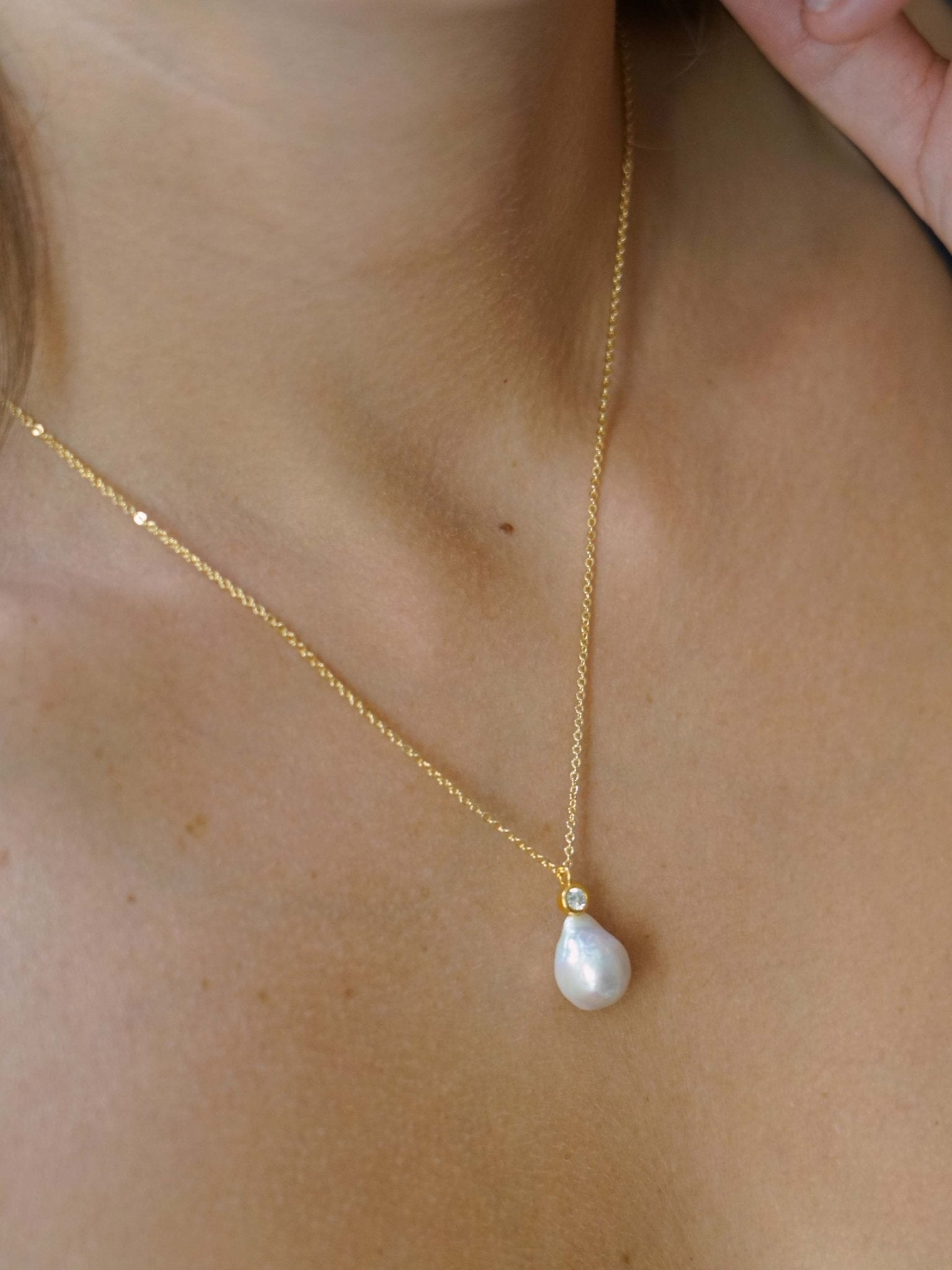 Trésor - Collier Perle Naturelle Baroque - Collier - Atelier Lilac