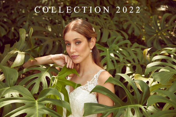 Un air tropical pour notre collection 2022 de bijoux et accessoires de mariée